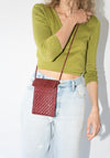 Phone Crossbody in Bordo