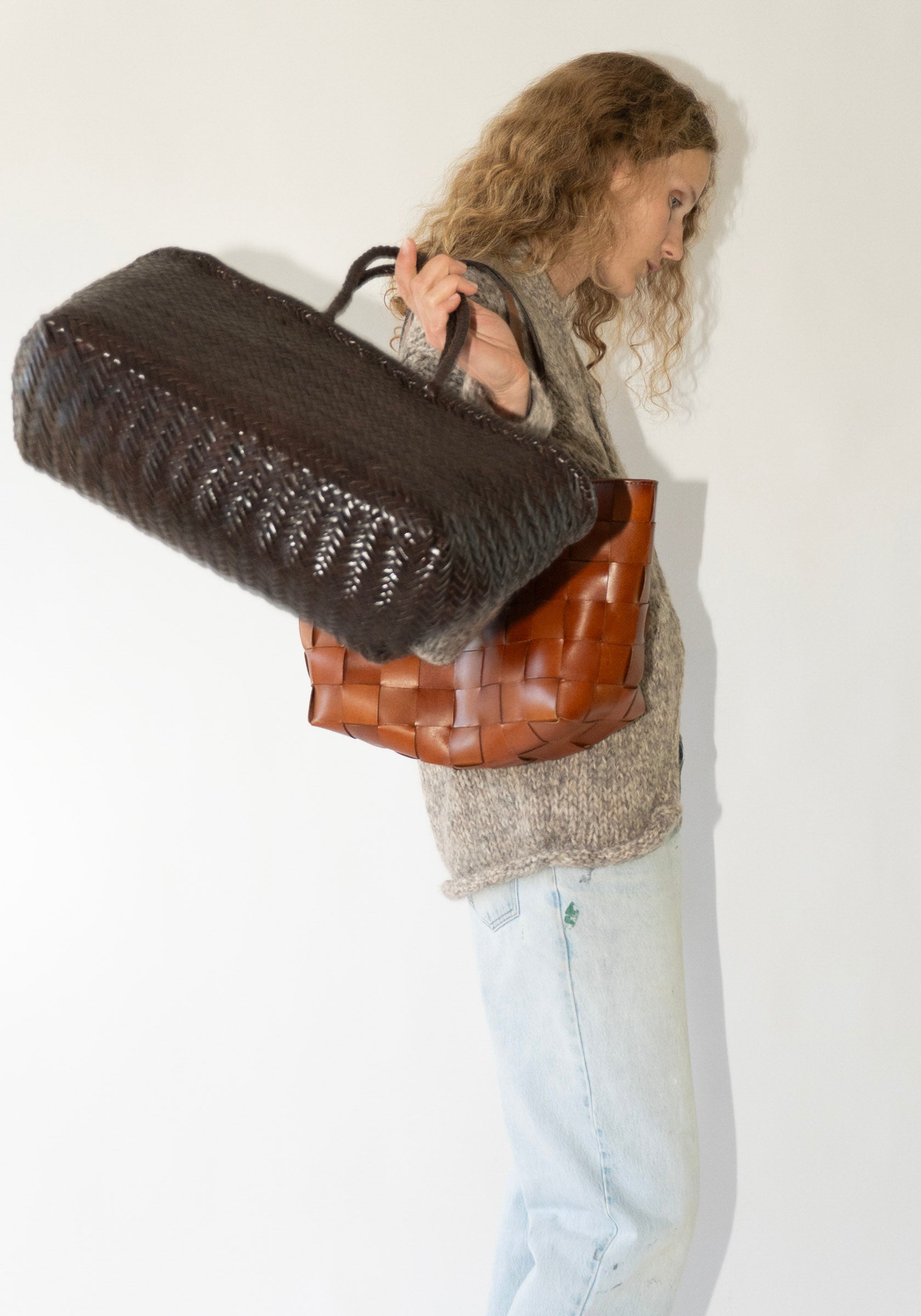 Triple Jump Big Bag in Dark Brown