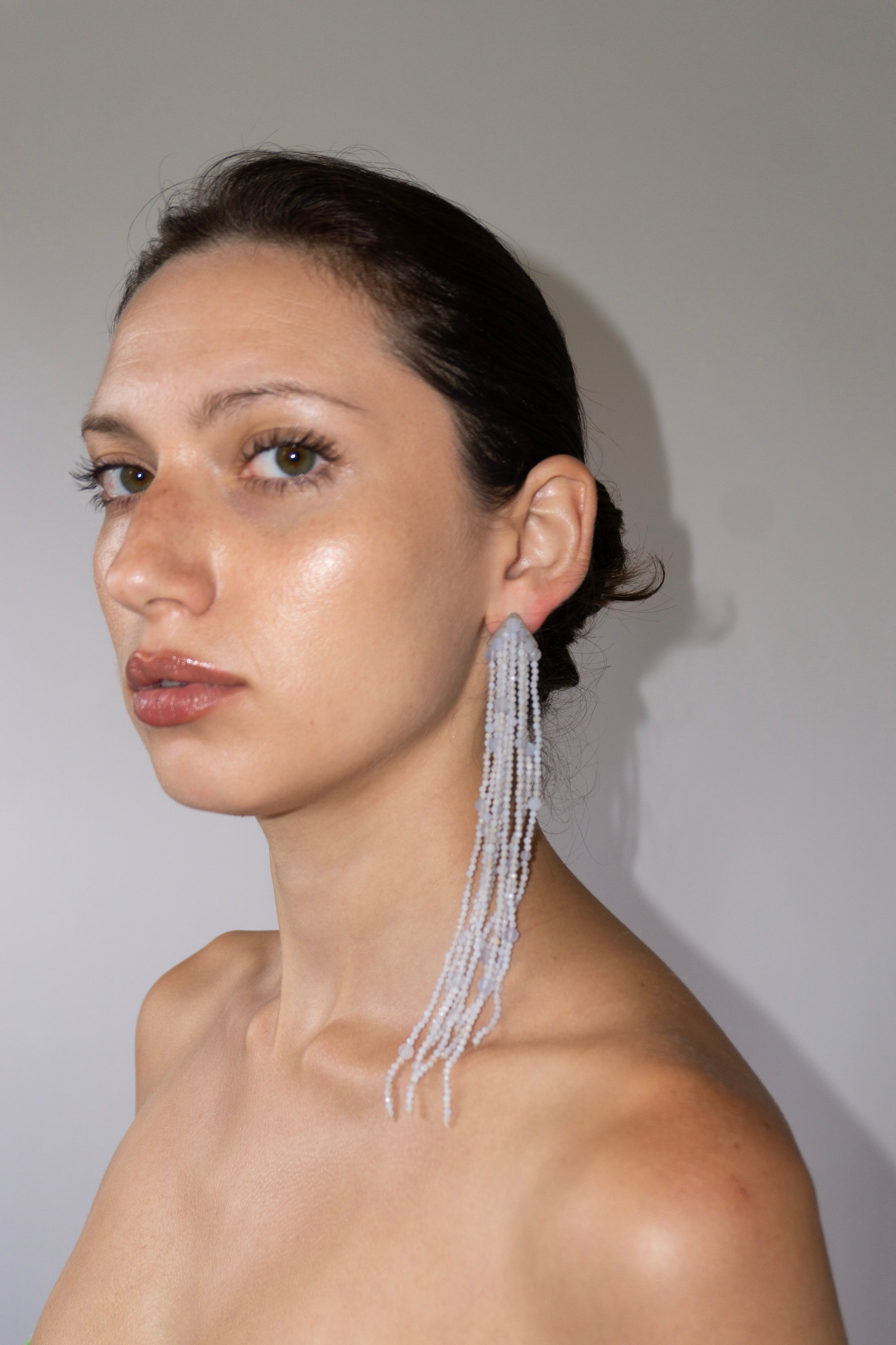 Sparkling Cascade Earring in Water