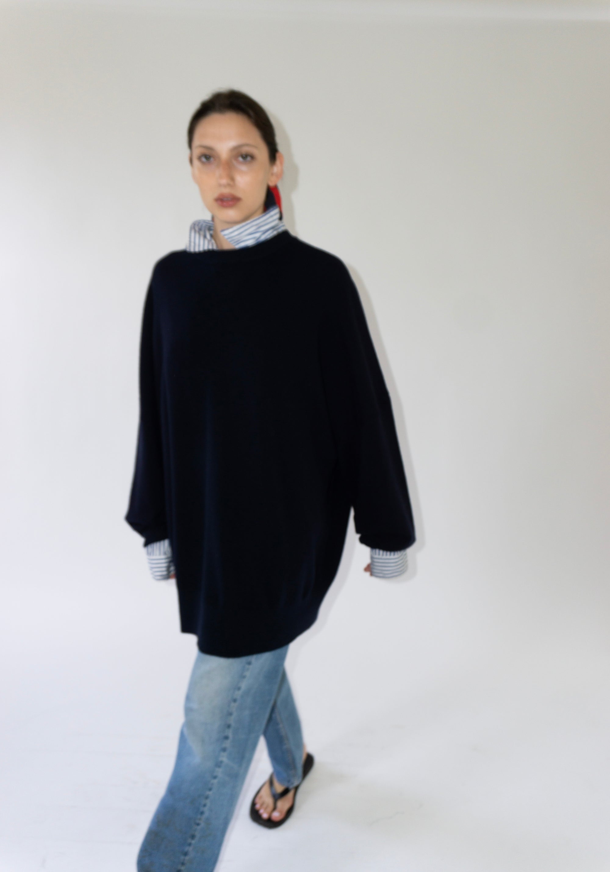 Cashmere Juna Sweater in Navy