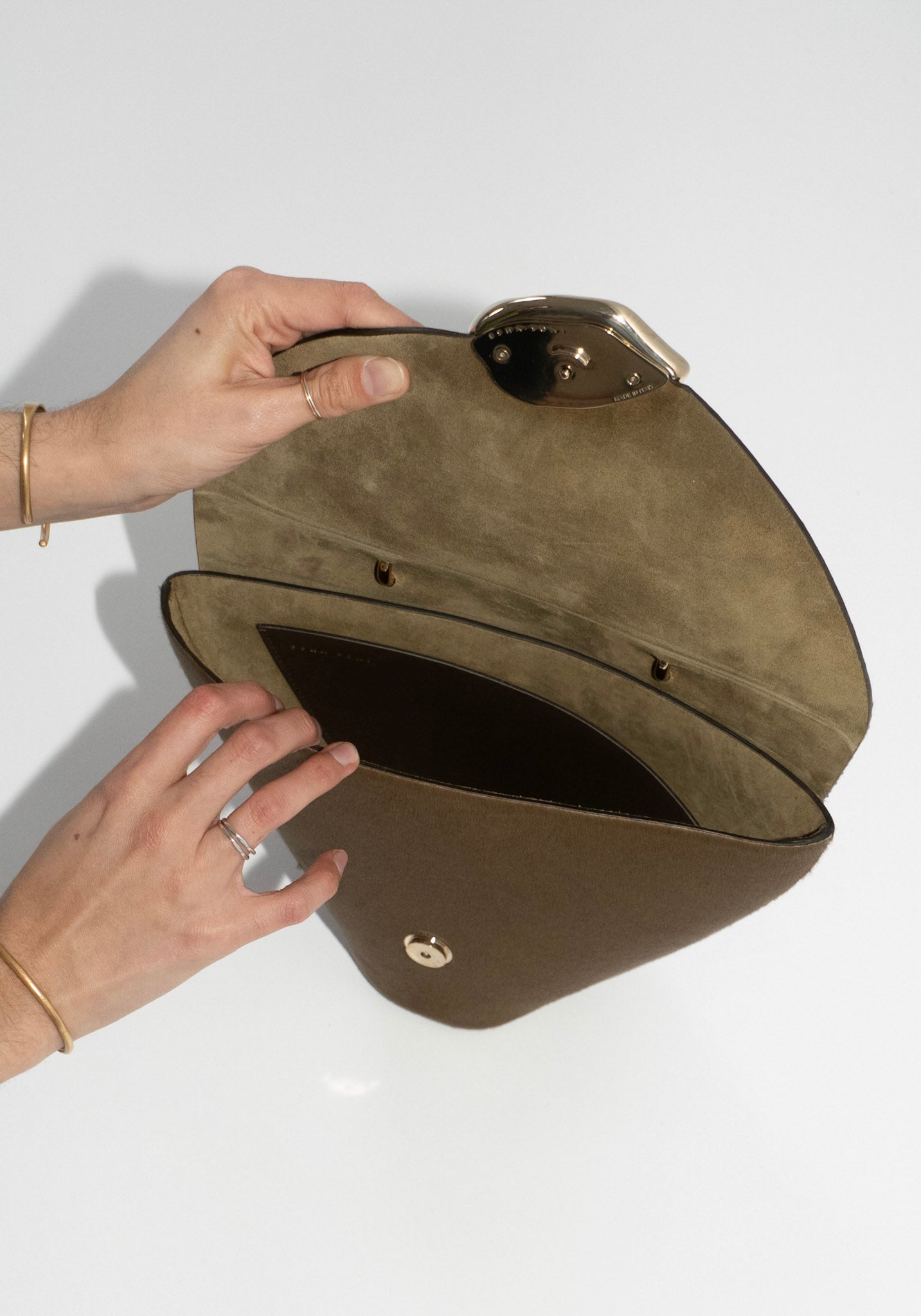 The Orb Bag in Dark Olive