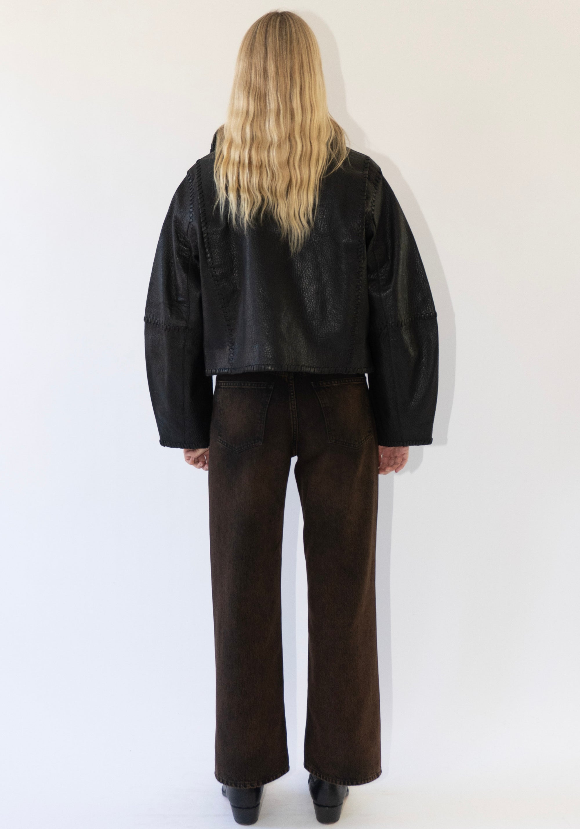 Haikure Korea Jean in Brown Black