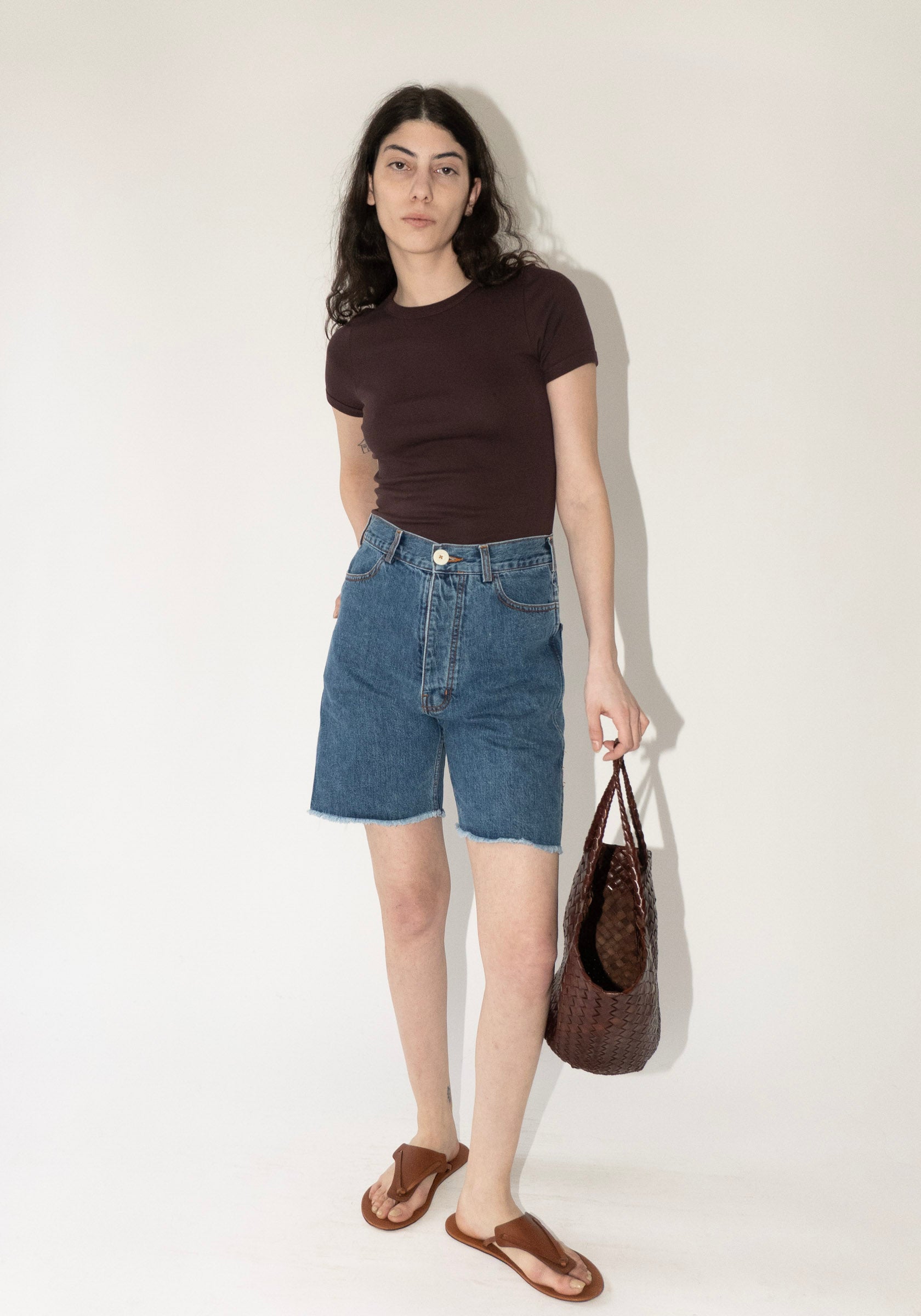 Jesse Kamm Lake Denim Shorts Cowboy Blue