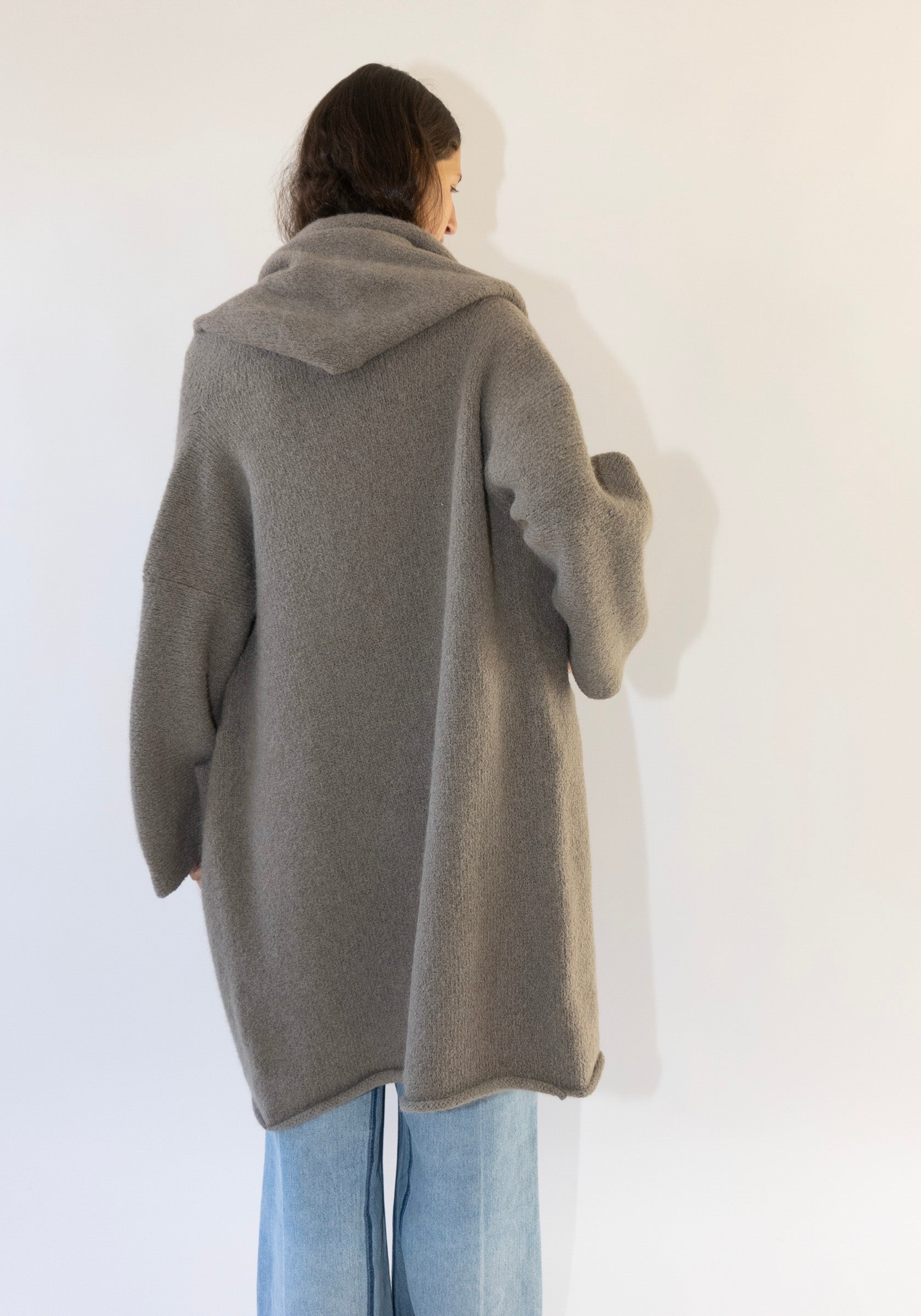 Capote Coat in Concrete