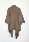 Lauren Manoogian Drape Mantle Sweater Jacket in Tobacco