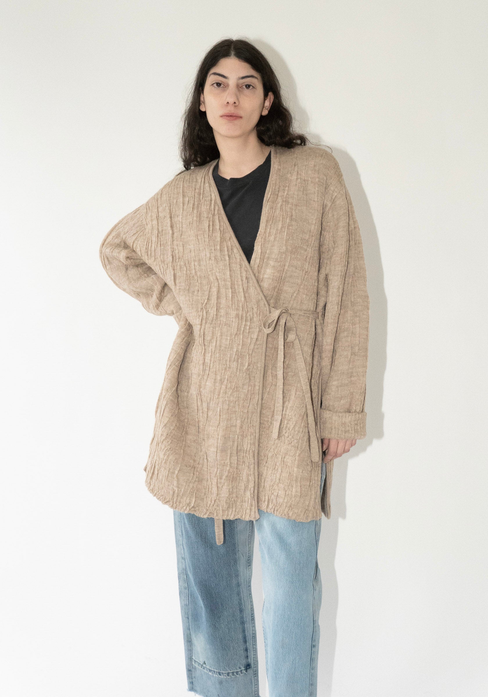 Lauren Manoogian Gauze Cardigan in Oak