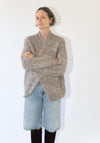 Lauren Manoogian Handknit Big Cable Pullover in Marl