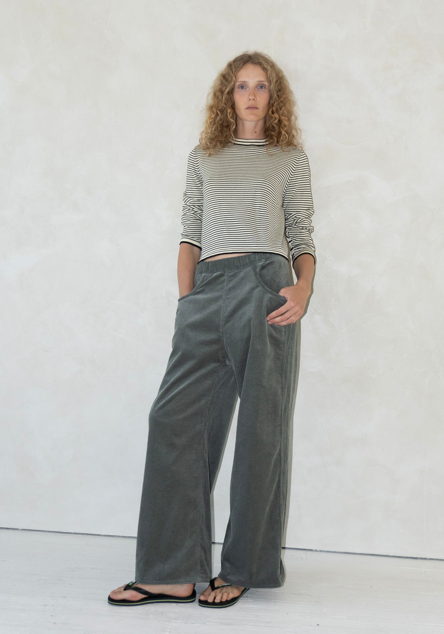 Sofie D'Hoore Pistis Corduroy Pant in Sage