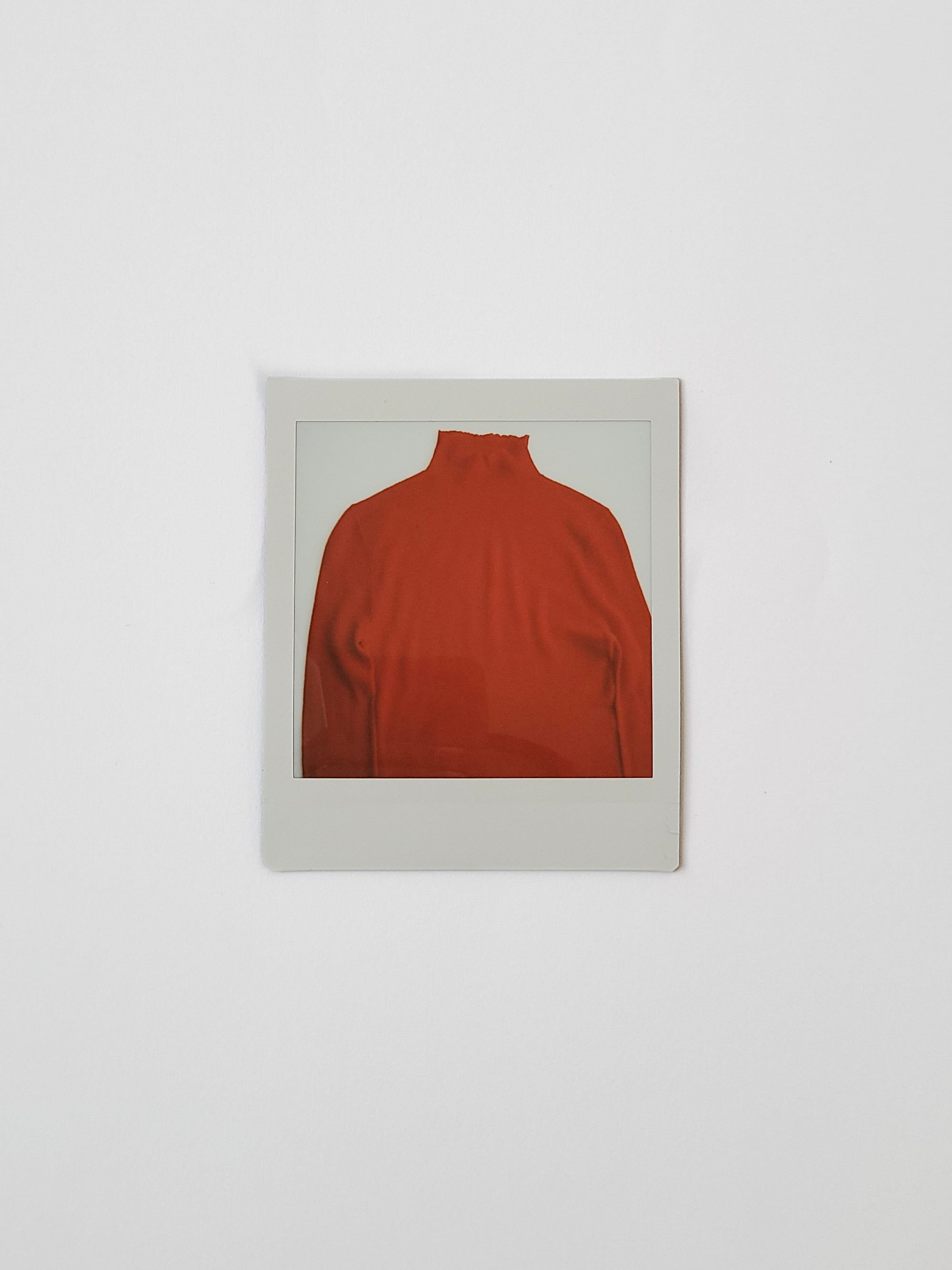 Rib Mock Neck in Sport Red