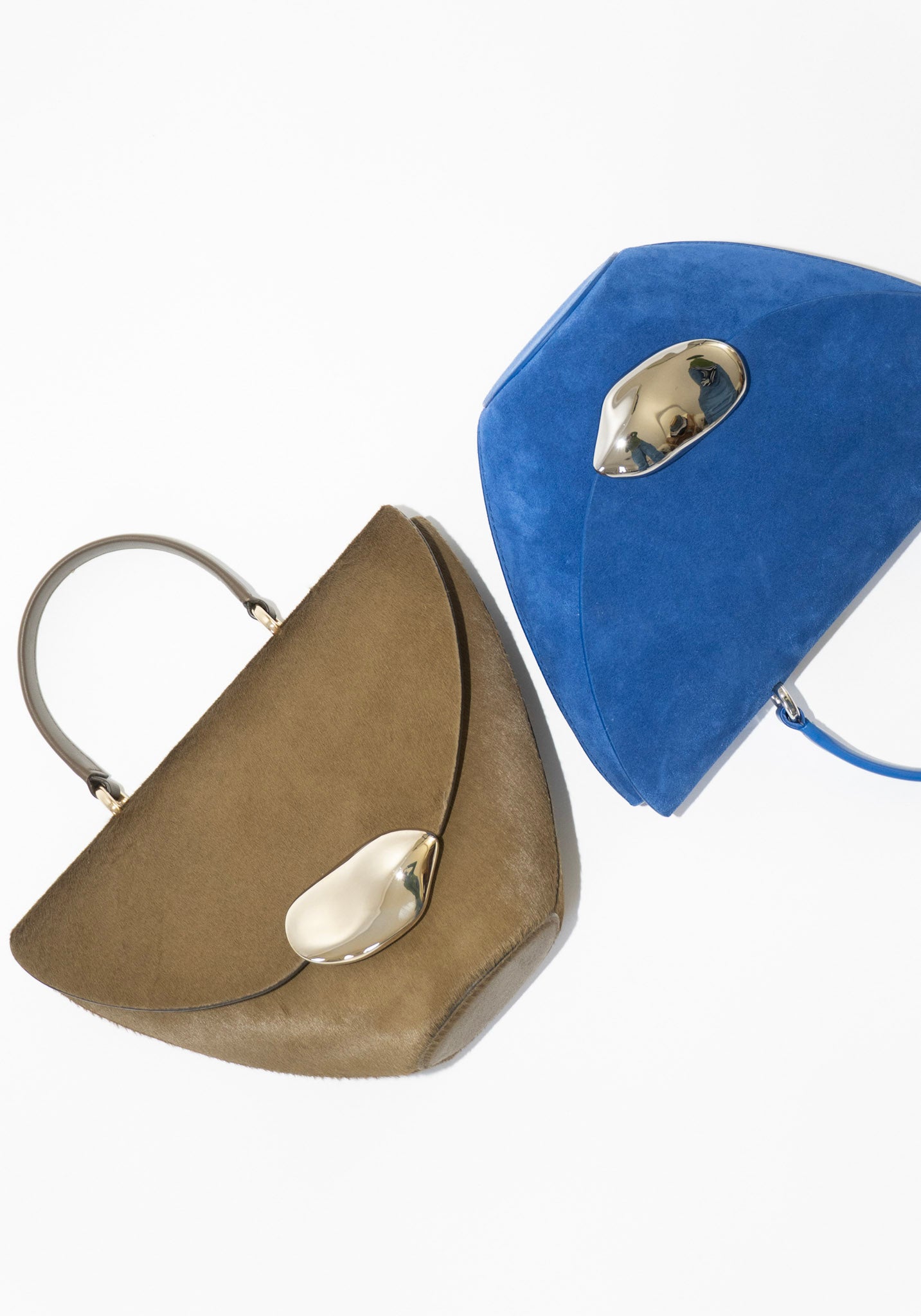The Orb Bag in Ultramarine Suede