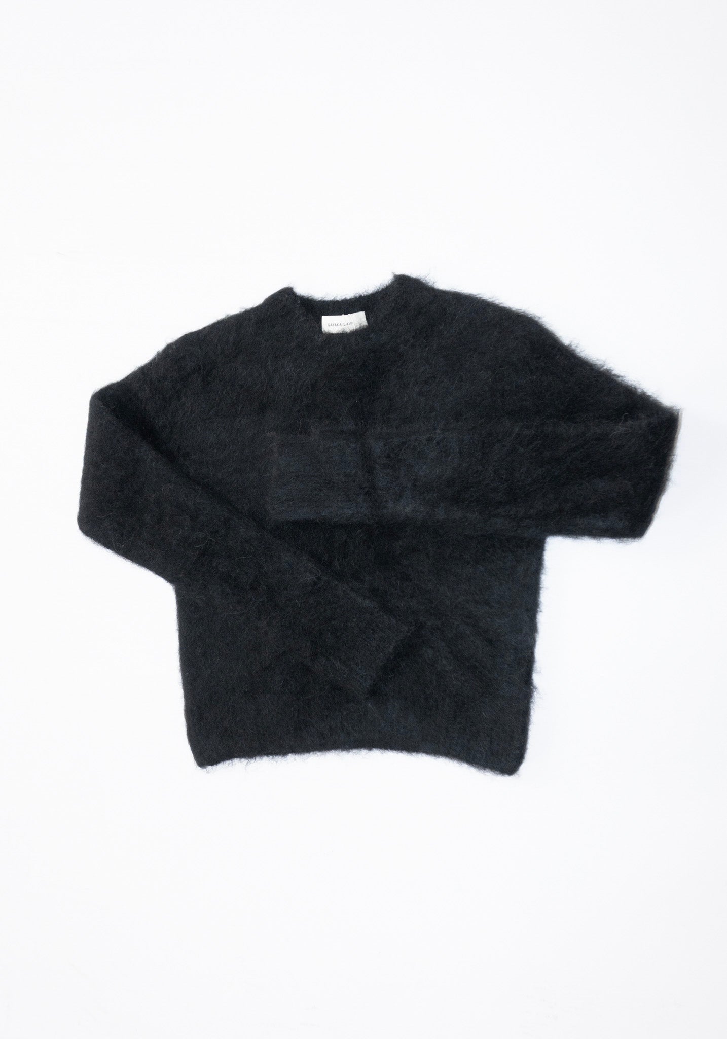 Sayaka Davis Cropped Sweater in Black