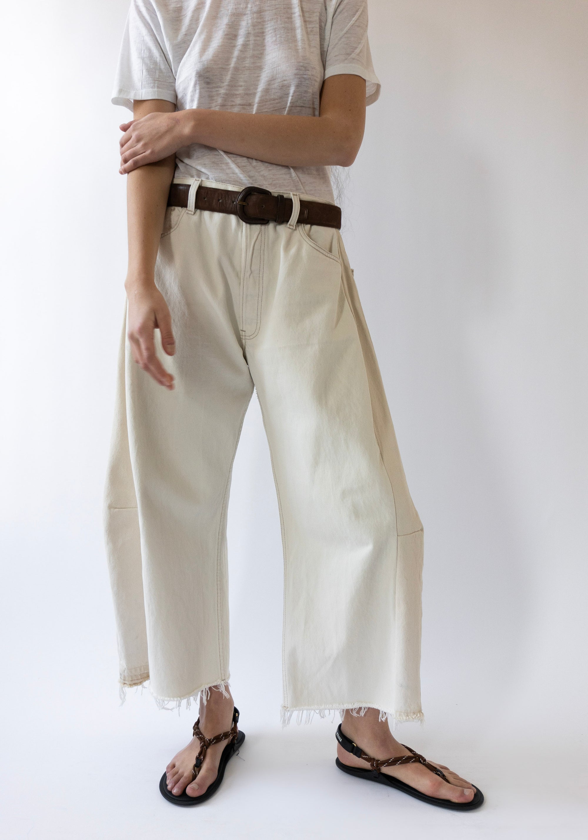 B Sides Vintage Lasso Jean in White