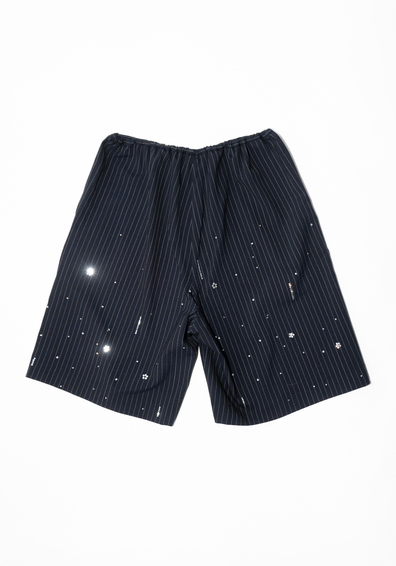 Cordera Embellished Pinstripe Bermuda Short