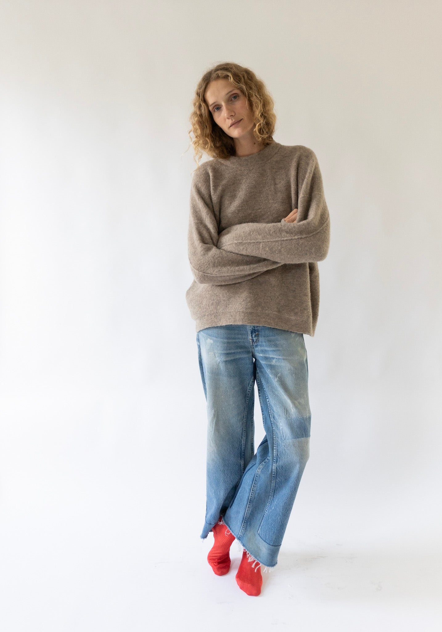 Lauren Manoogian Fleece Crewneck in Moth