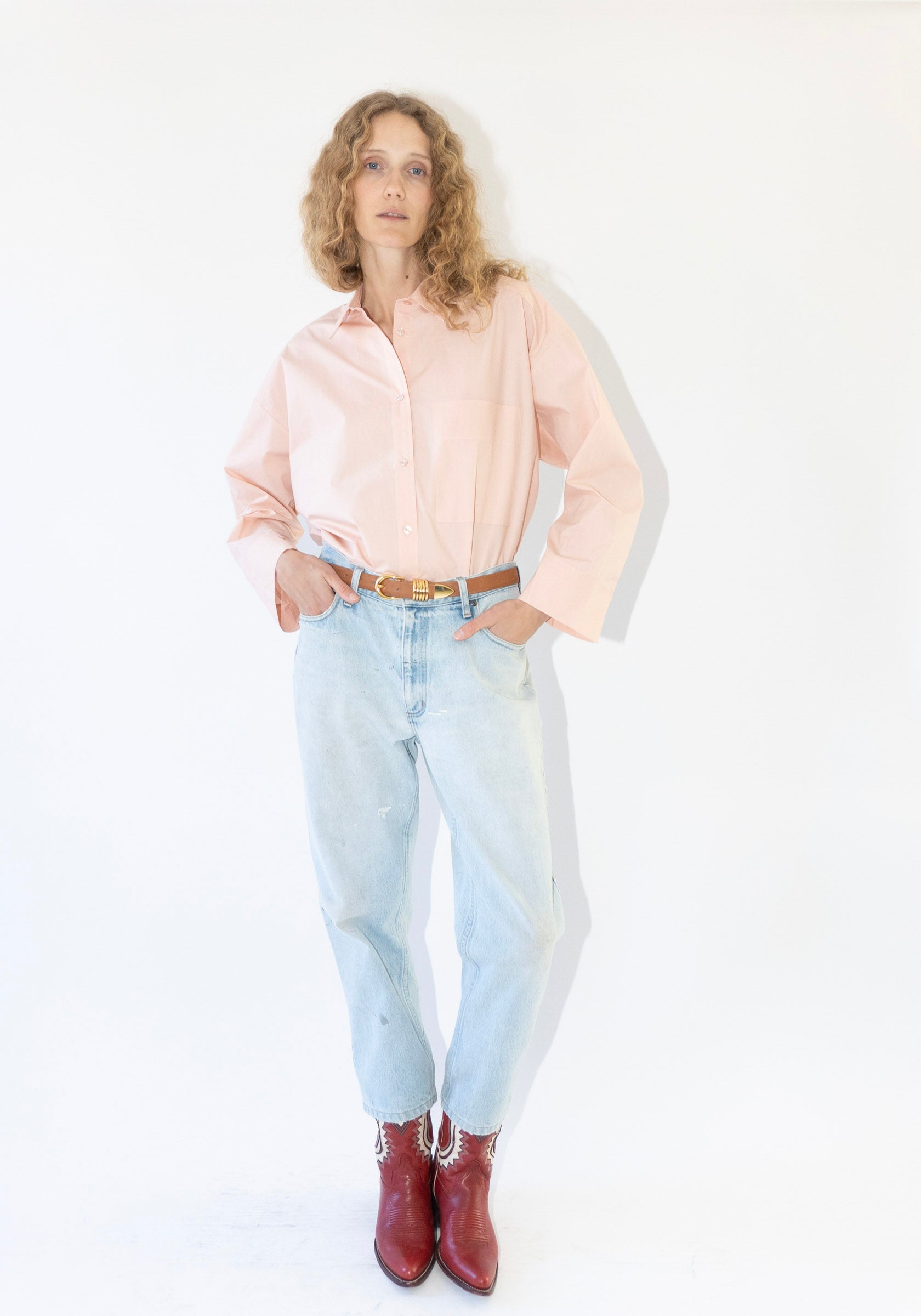 Derris Shirt in Rose Dust