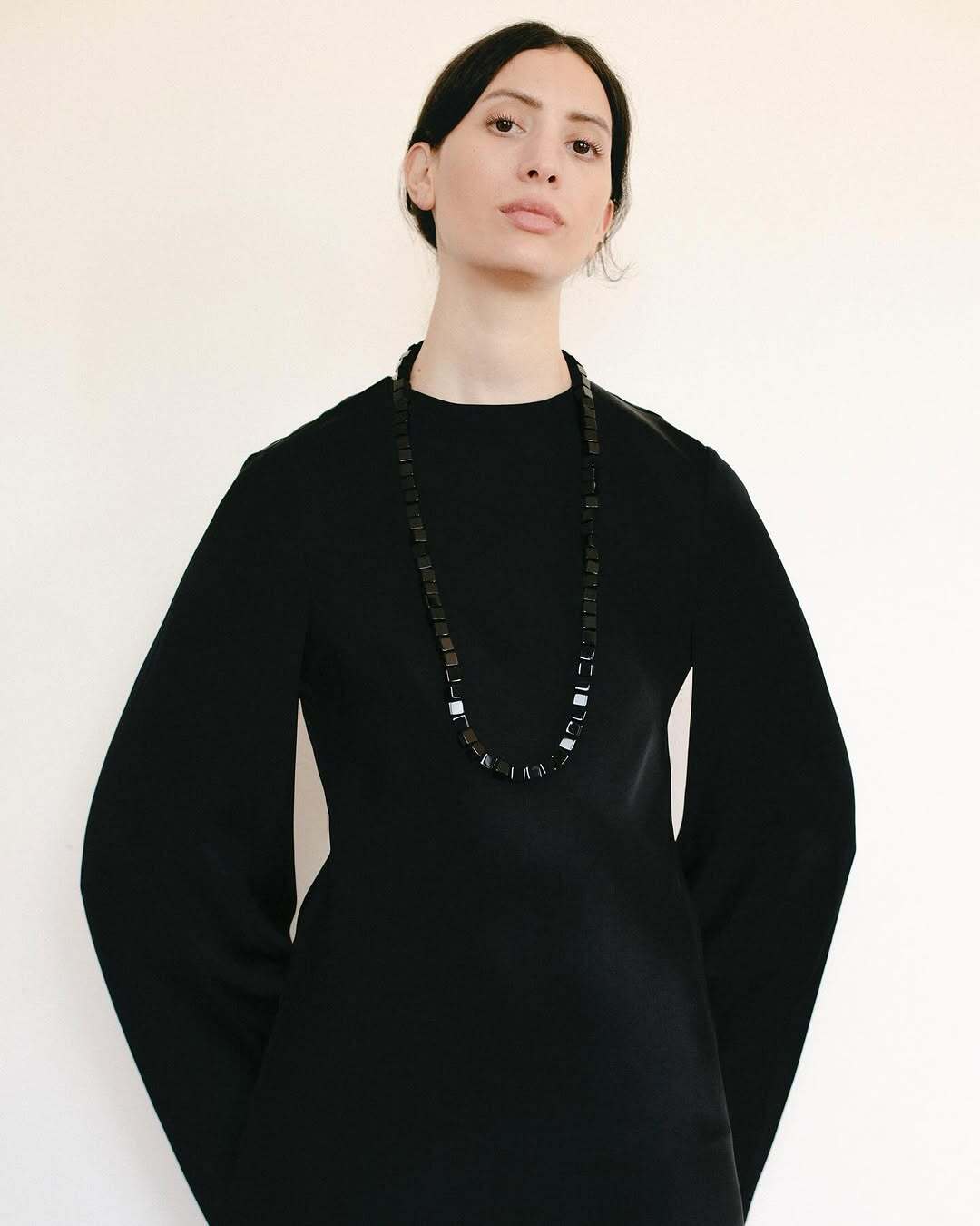 Tina Smokey Quartz Cube Necklace