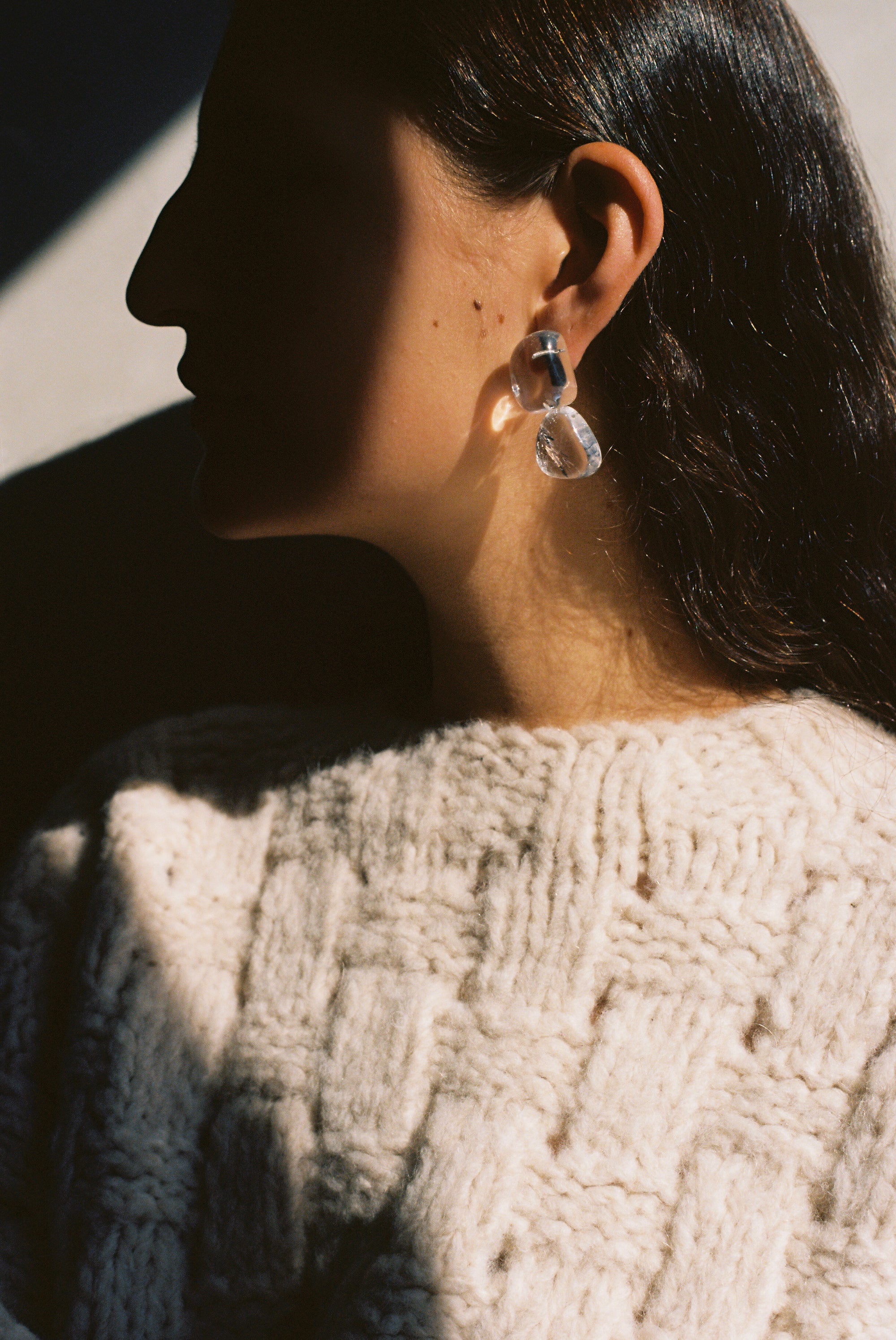 Pebbles Earrings No.2 in Crystal