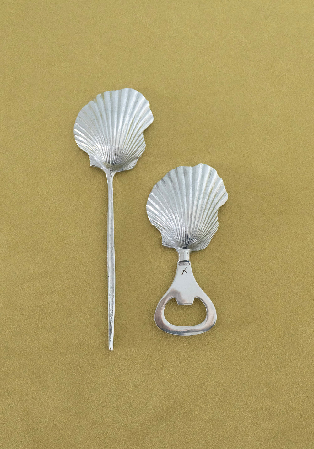 Shell Bottle Opener in Silver