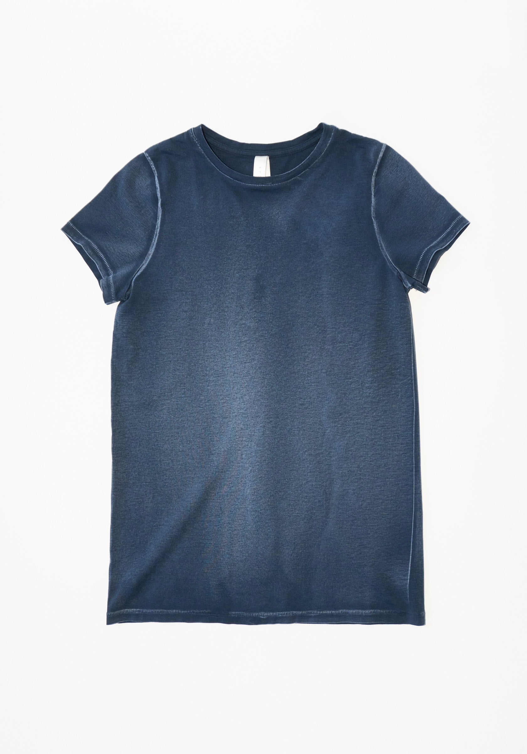 Bias Baby Tee in Indigo