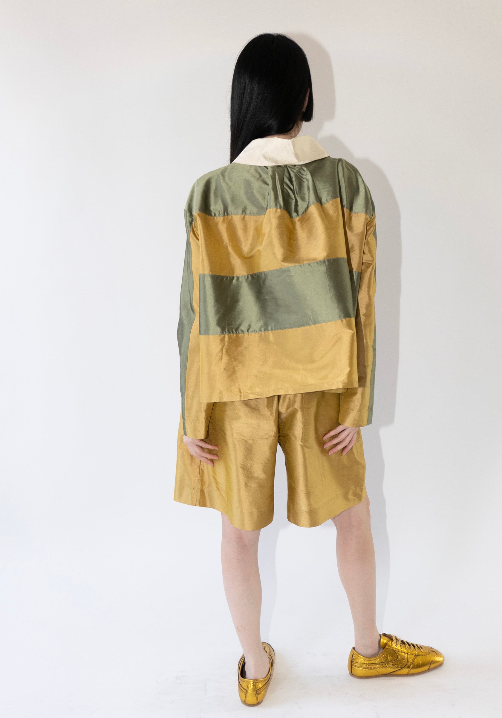 Cawley Rugby Shirt in Military and Pharaoh Stripe – VESTIGE