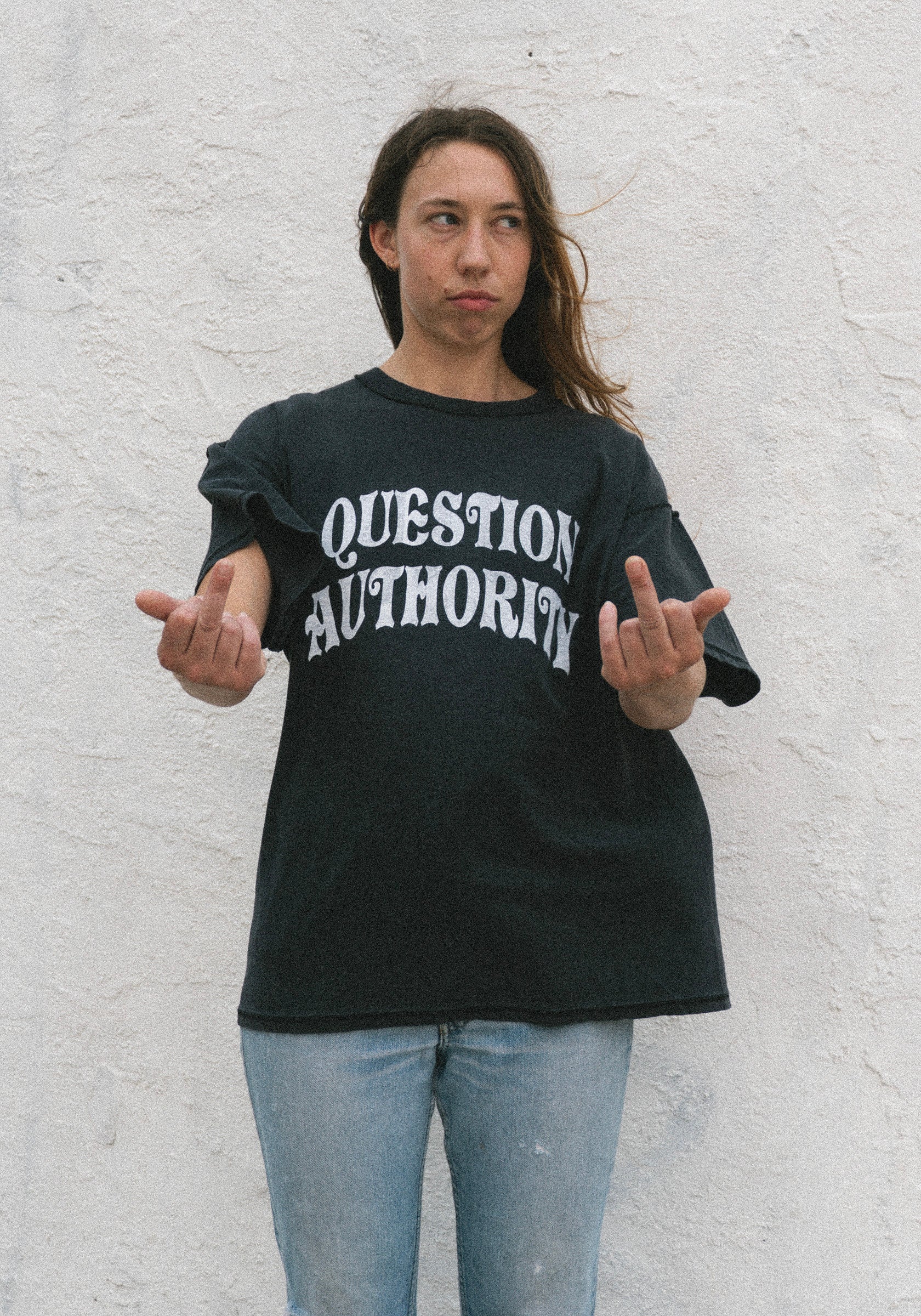 Question Authority Tee Vestige