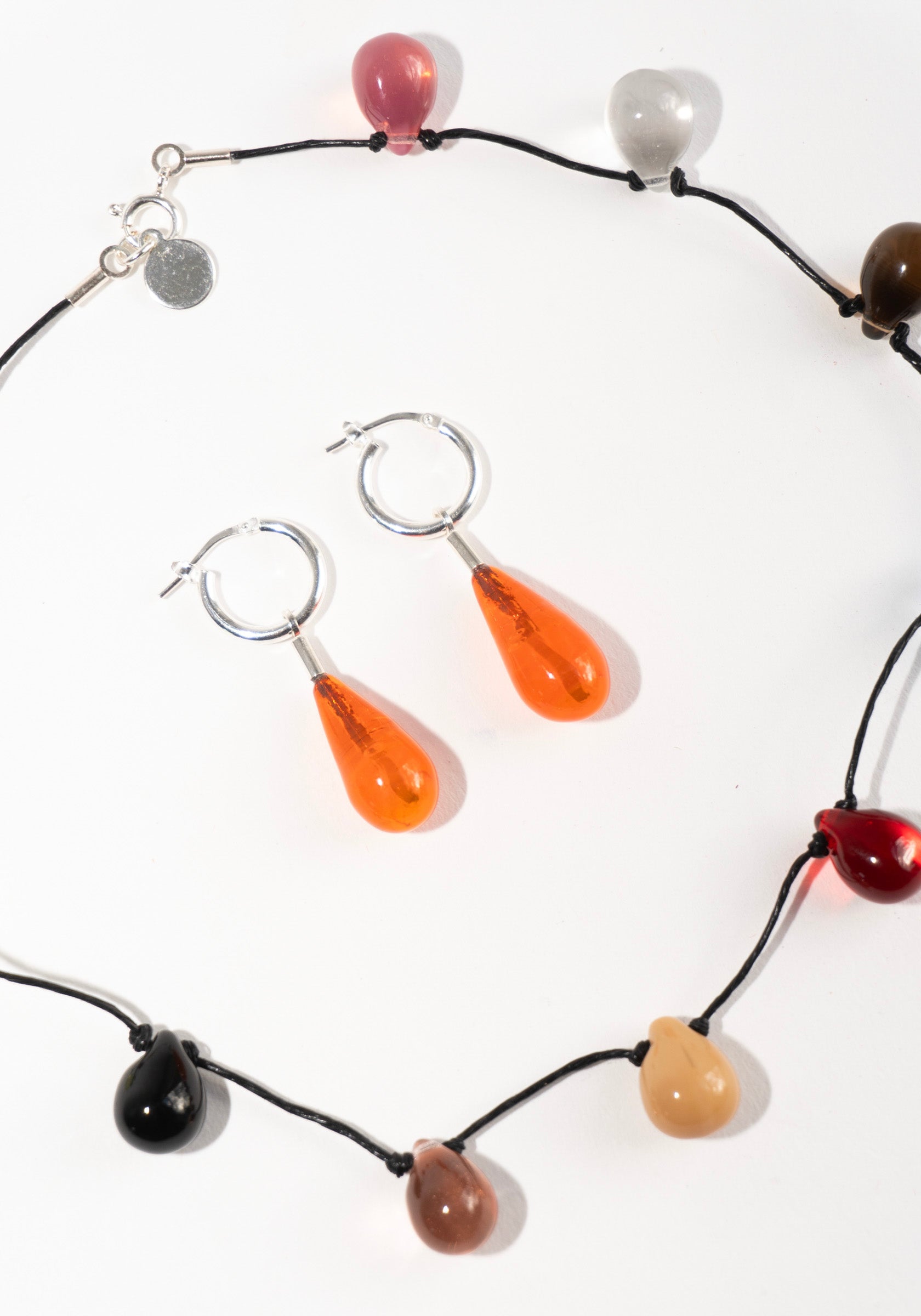 Sisi Joia Biro Earrings in Orange