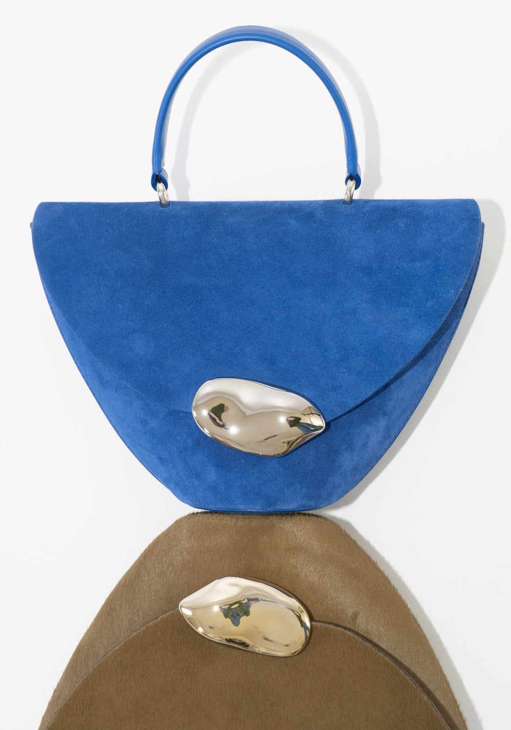The Orb Bag in Ultramarine Suede