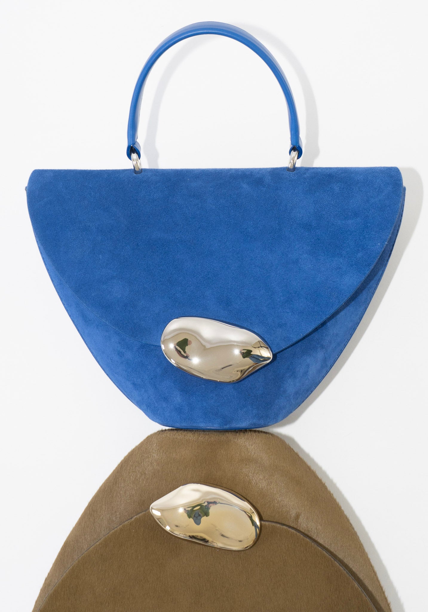 The Orb Bag in Ultramarine Suede