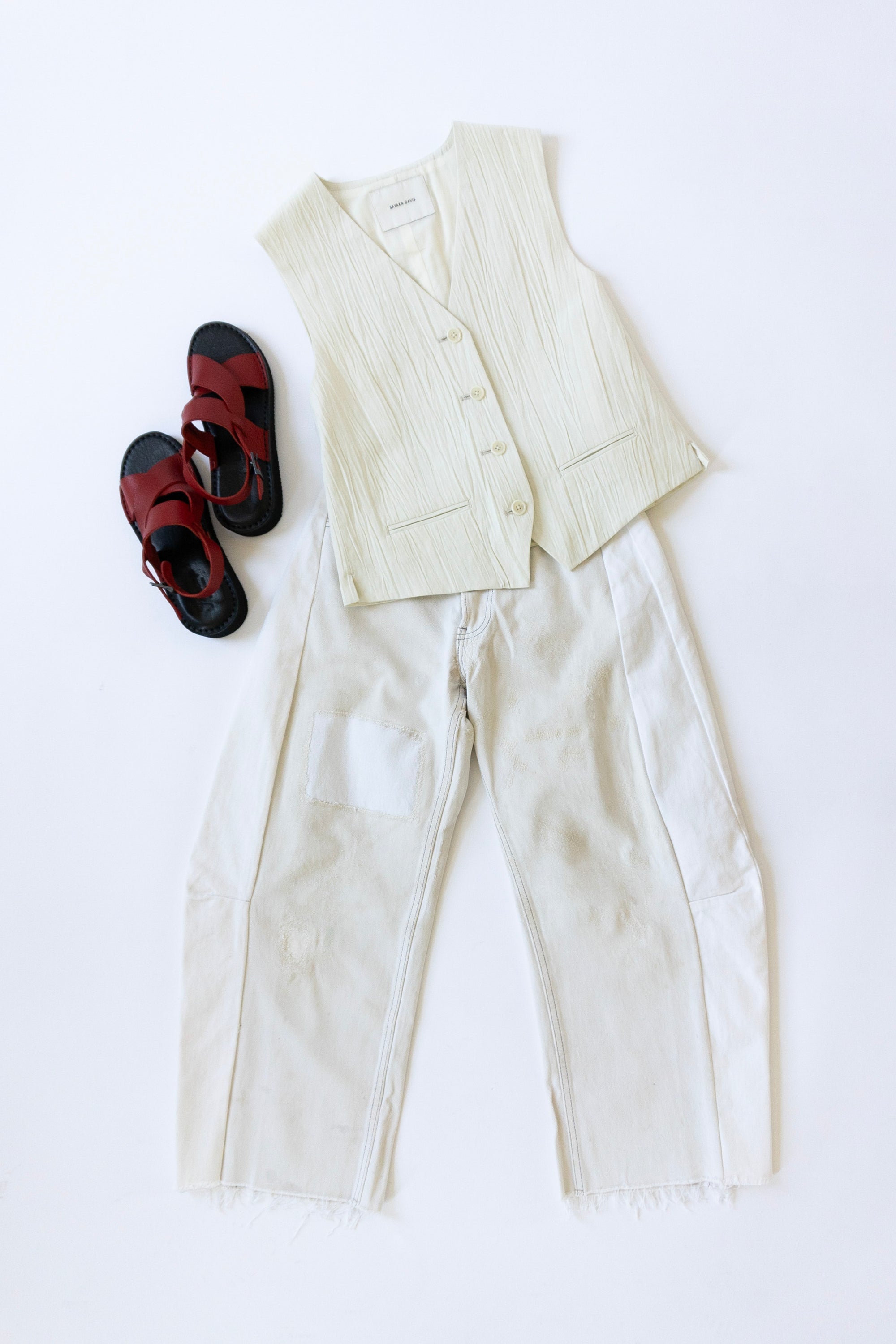Vintage Lasso Jean in White
