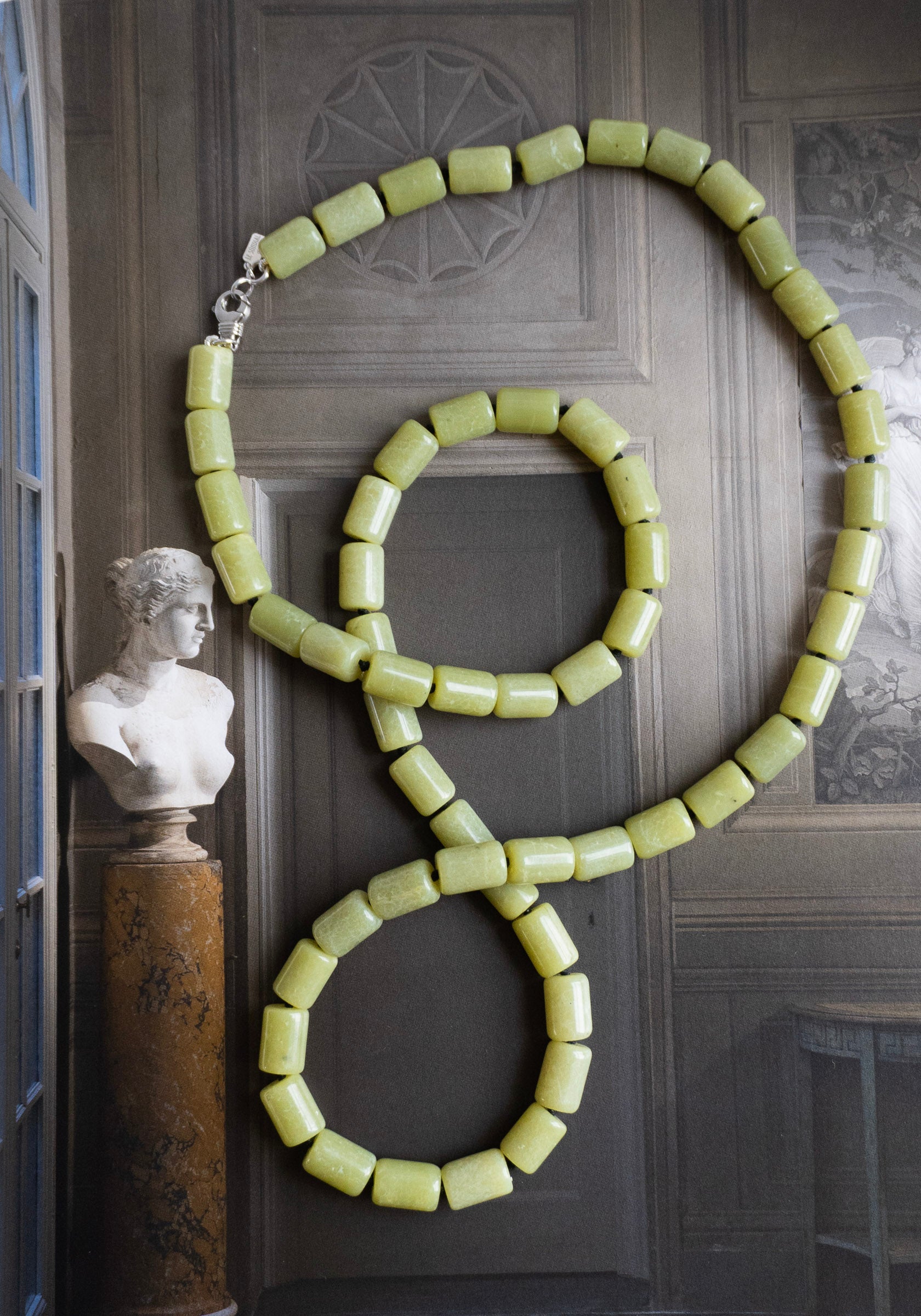 Edith Jade Tube Necklace