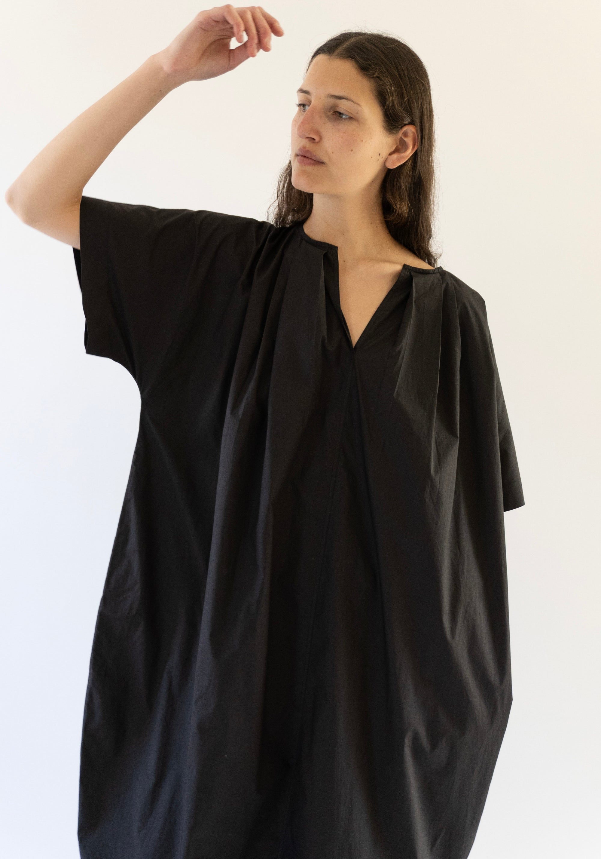 Constance Cocoon Dress in Onyx