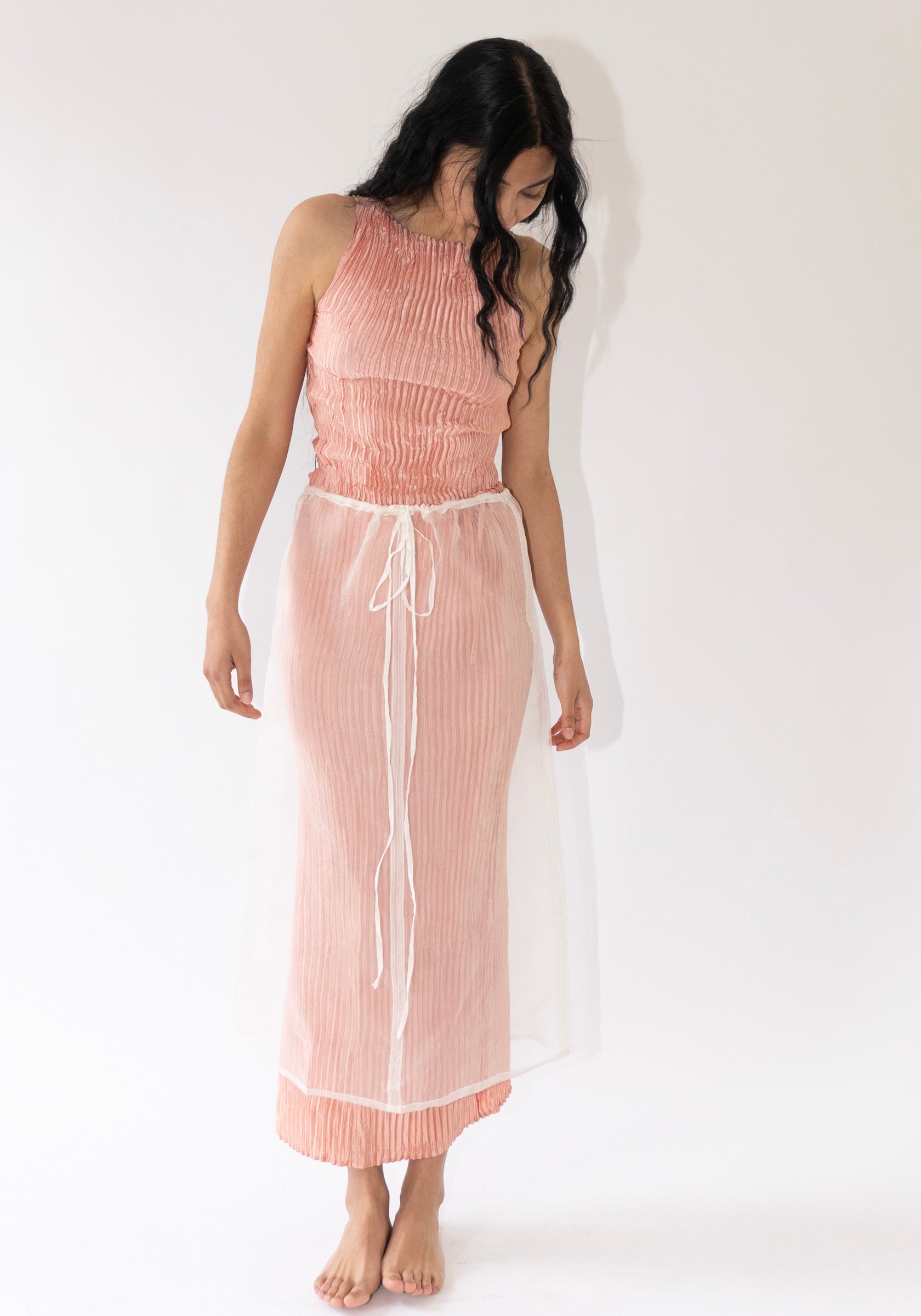 Sheer Organza Long Skirt Undyed – VESTIGE Sheer Organza Long Skirt Undyed – VESTIGE