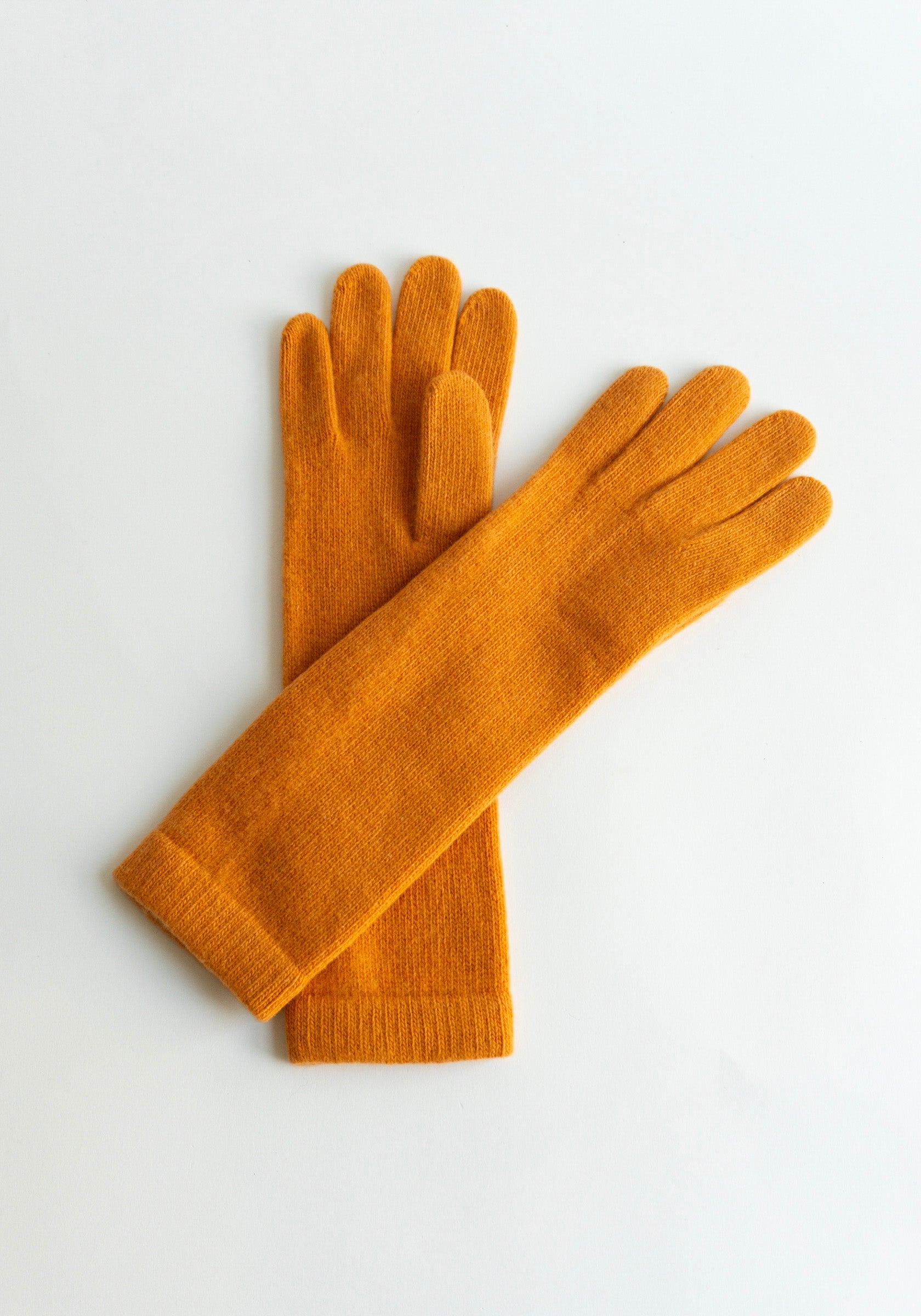 13" Cashmere Gloves in Persimmon