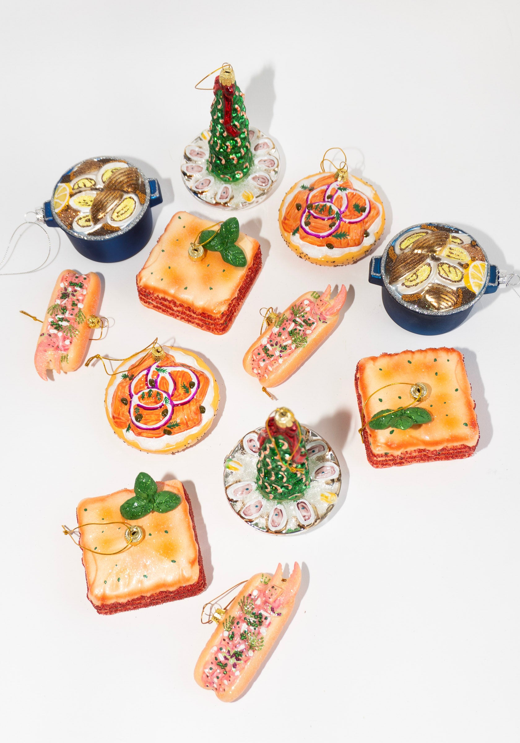 Retro Shrimp Cocktail Party Tree Ornament