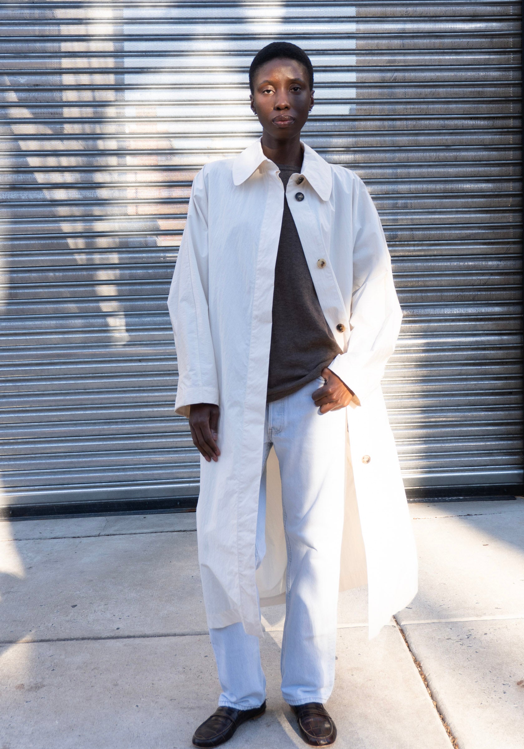 Batwing Trench in Cream