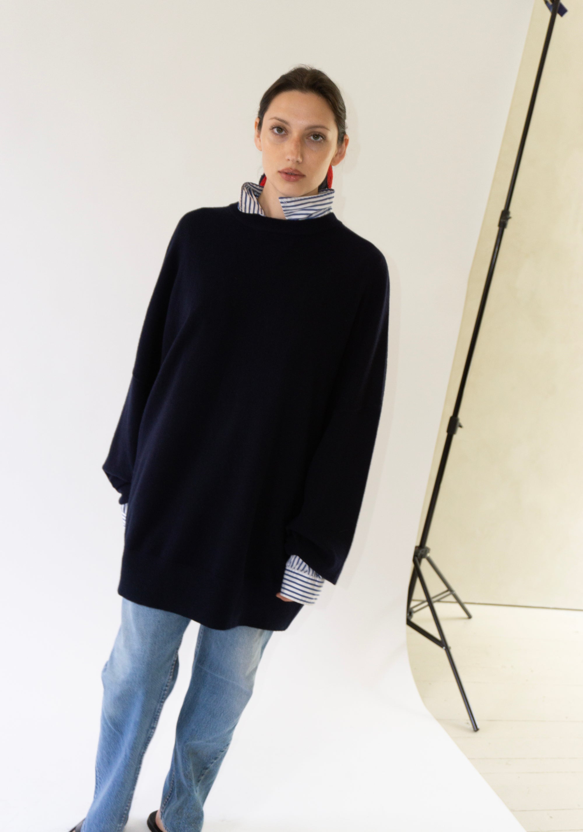 Cashmere Juna Sweater in Navy