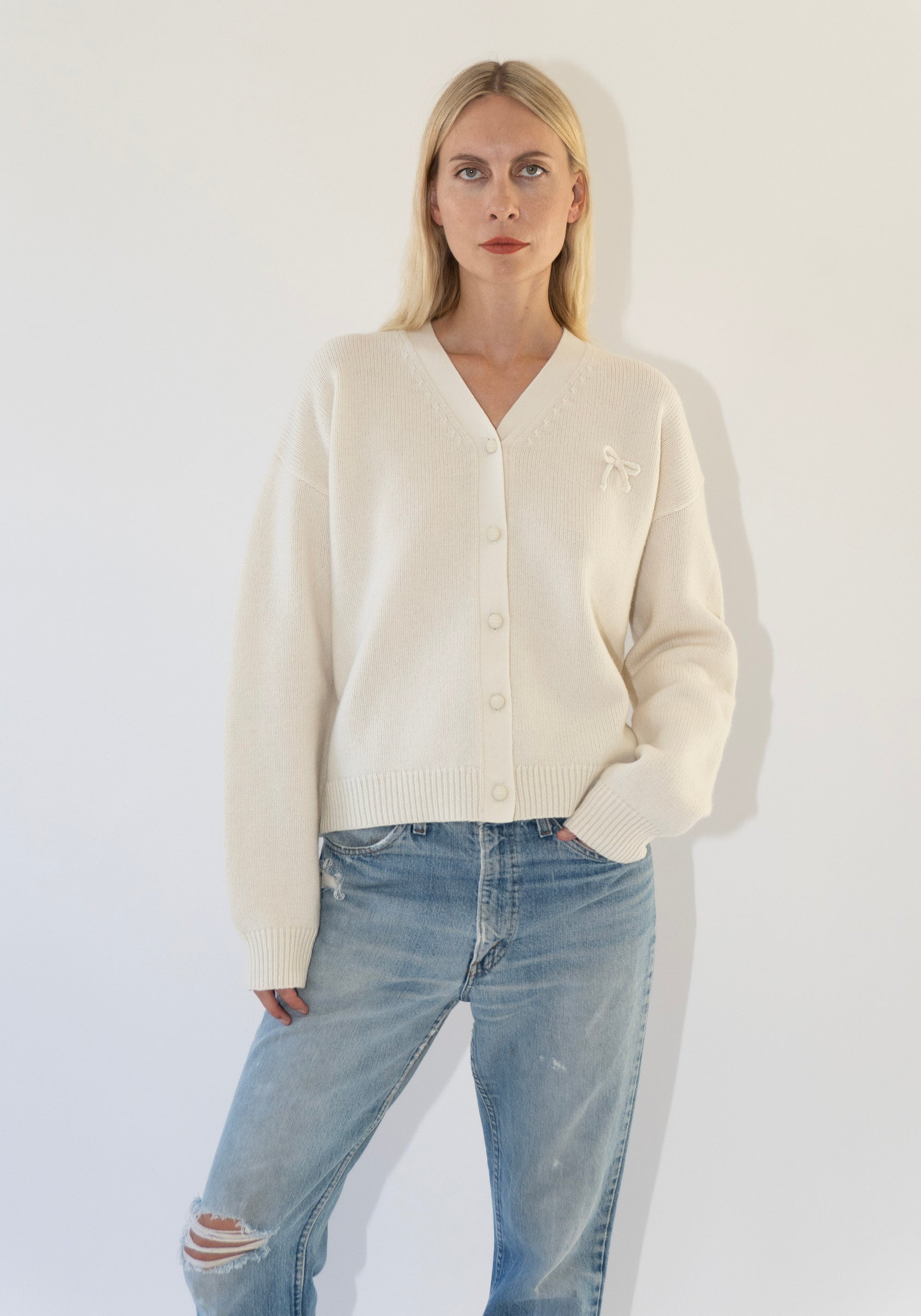 Eleph Sindy Cardigan in Off White