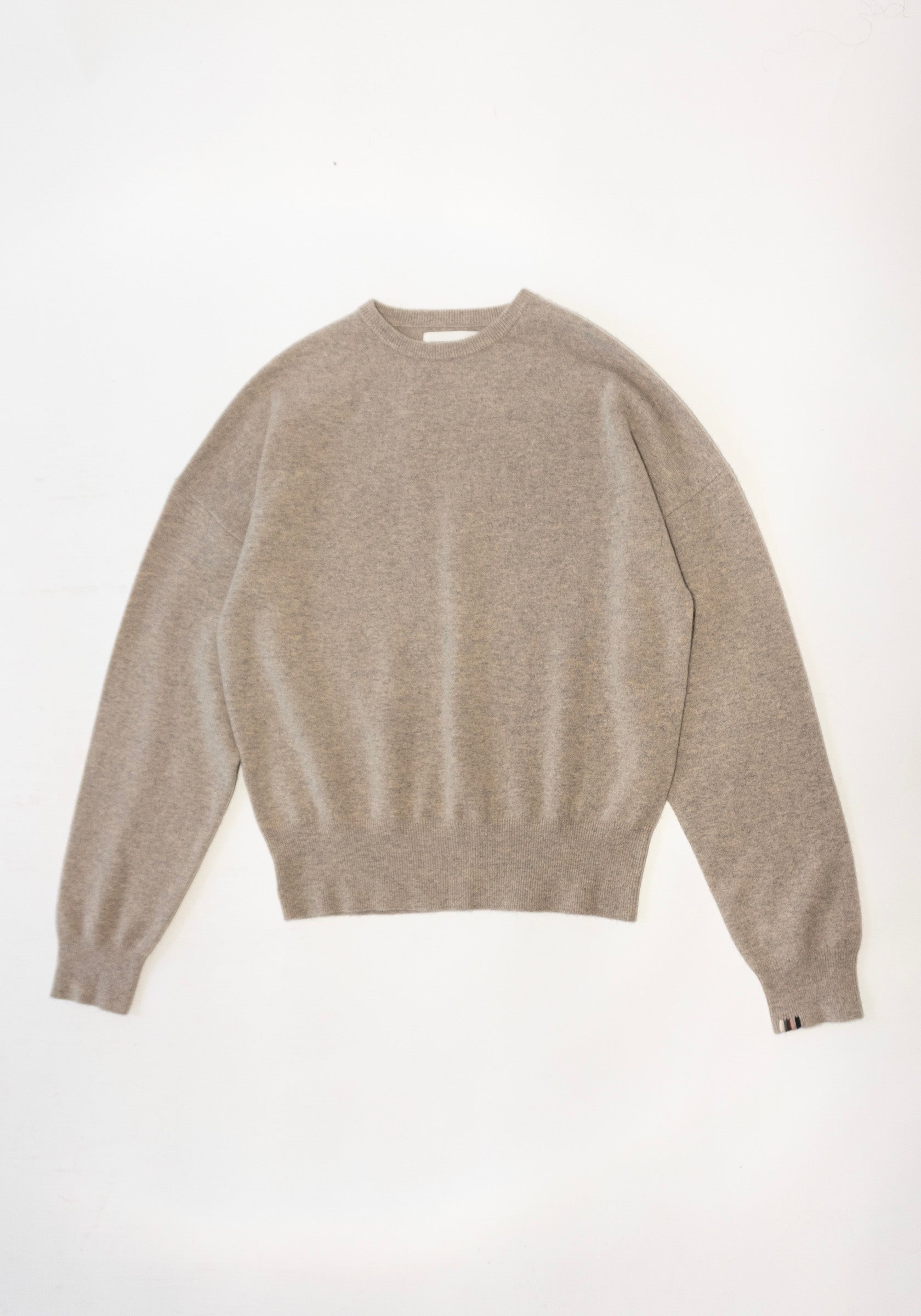 Cashmere Tes Sweater in Moss