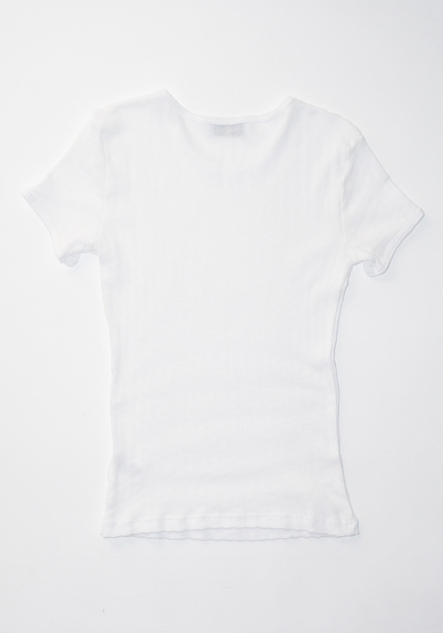 Gil Rodriguez Pointelle Perla Tee in White