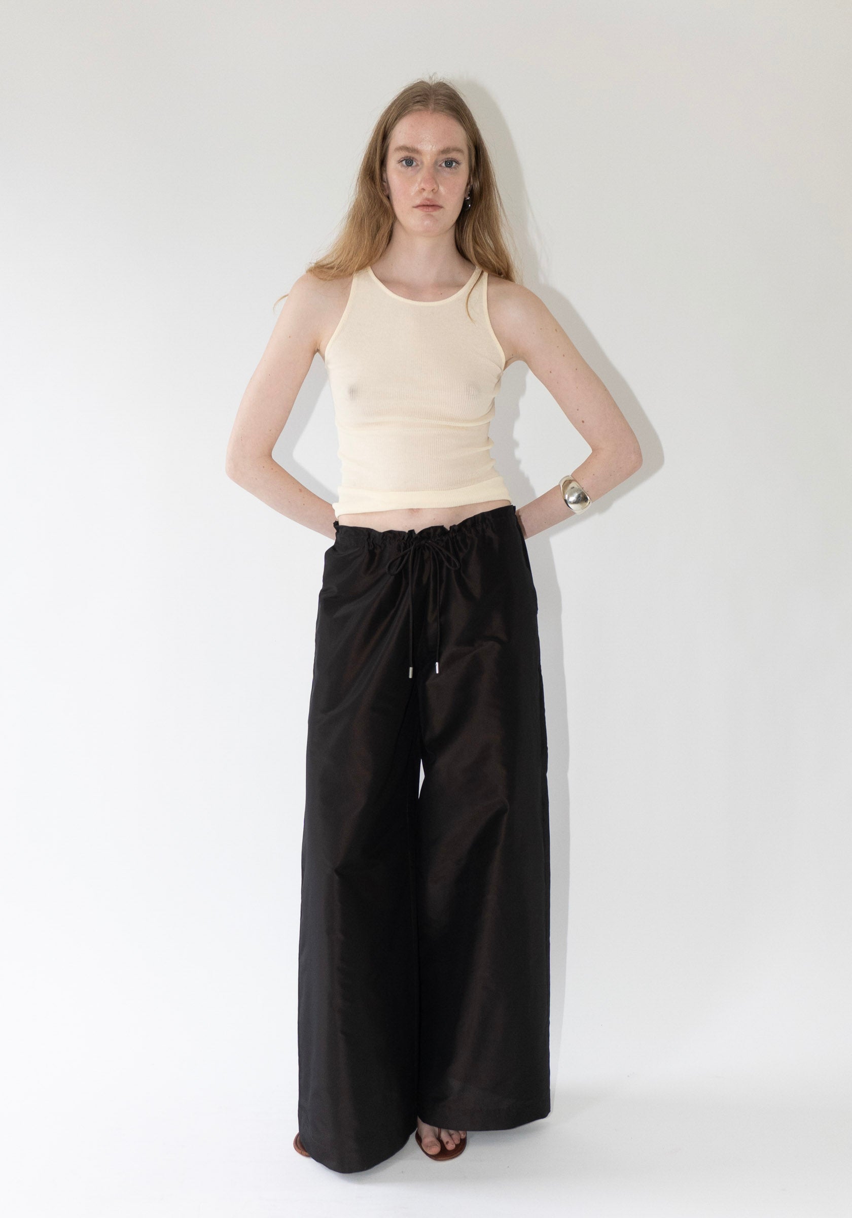 Ribbed Tank in Peach from Sayaka Davis.