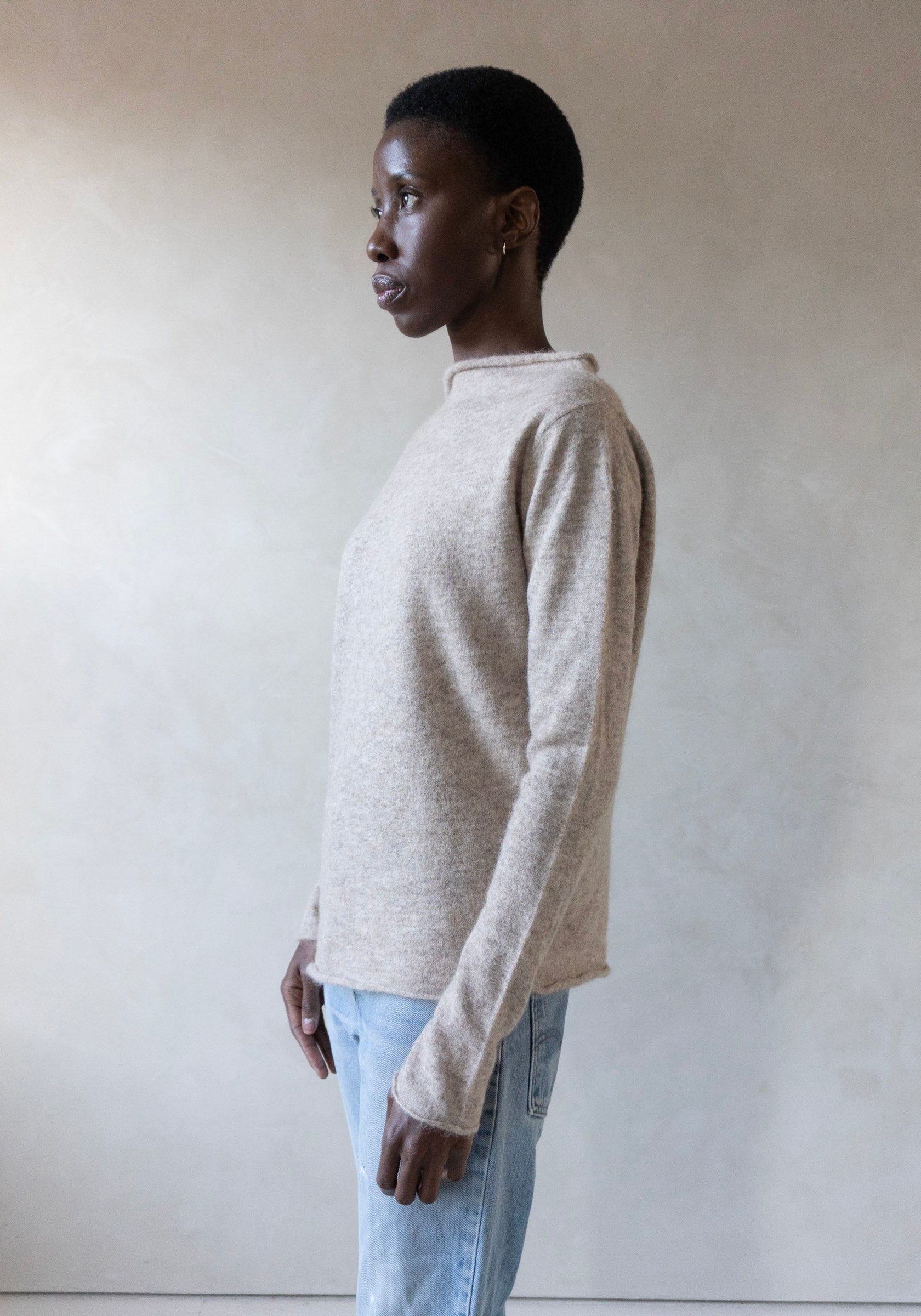Lauren Manoogian Askew Boatneck Sweater in Oatmeal