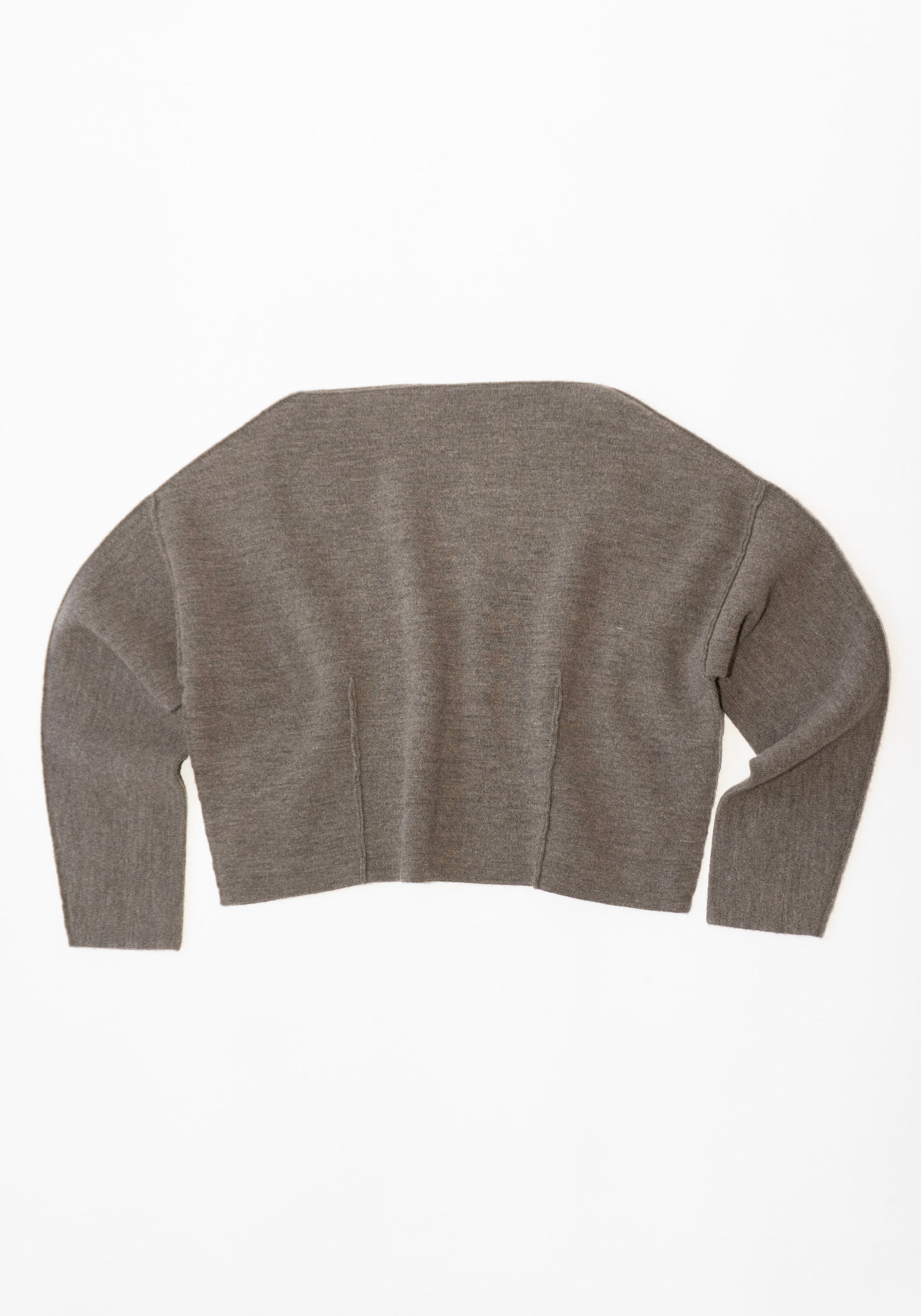 Lauren Manoogian Double Knit Boatneck Sweater in Cinder