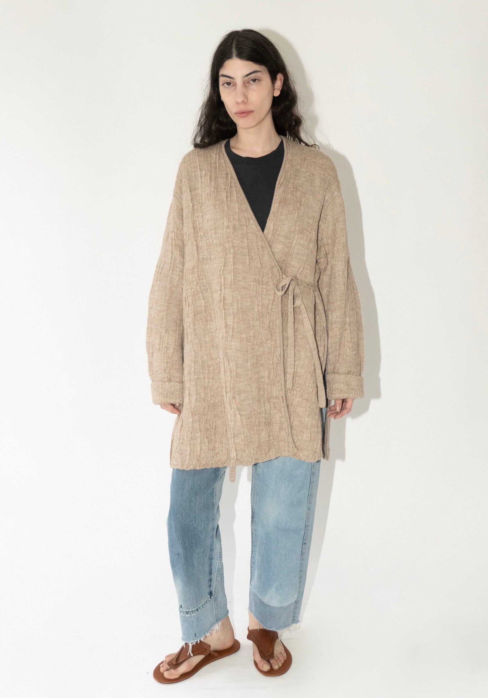Lauren Manoogian Gauze Cardigan in Oak