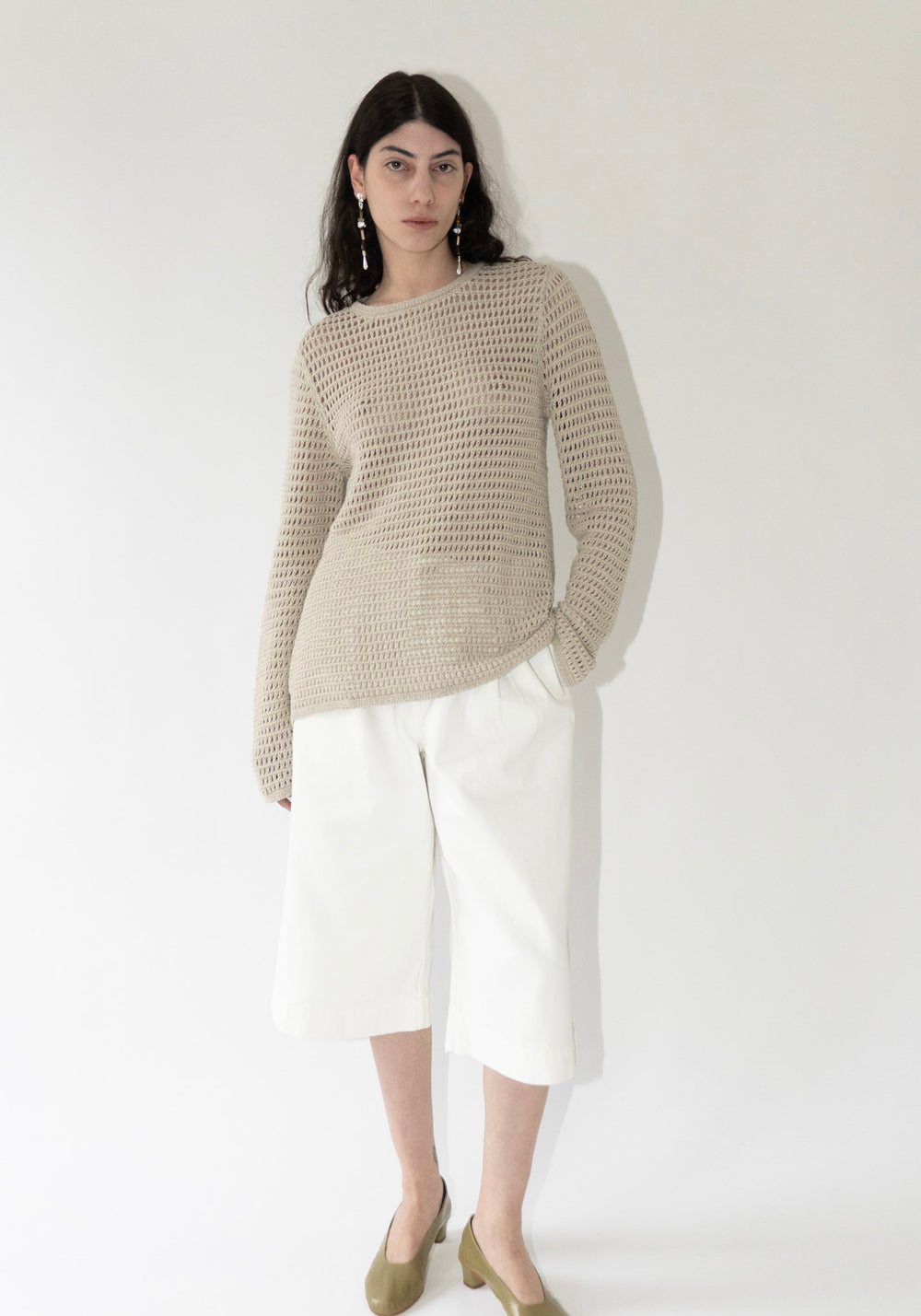 Lauren Manoogian Net Pullover in Flax
