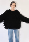 Gabin Round Neck Sweater in Black