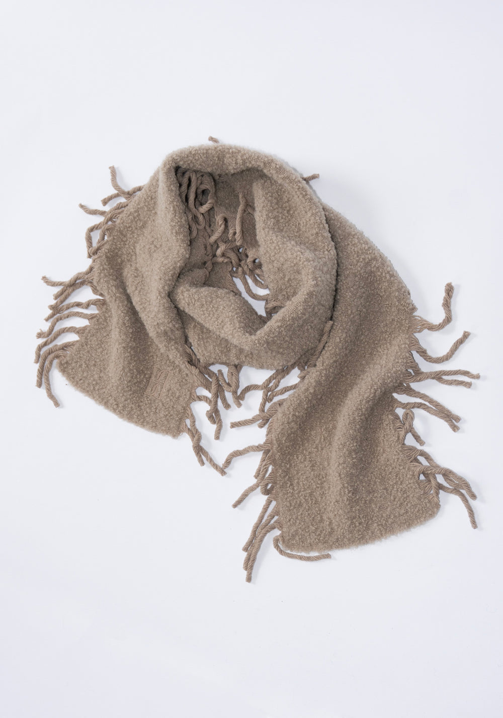 By Malene Birger Fringly Wool Scarf in Tehina