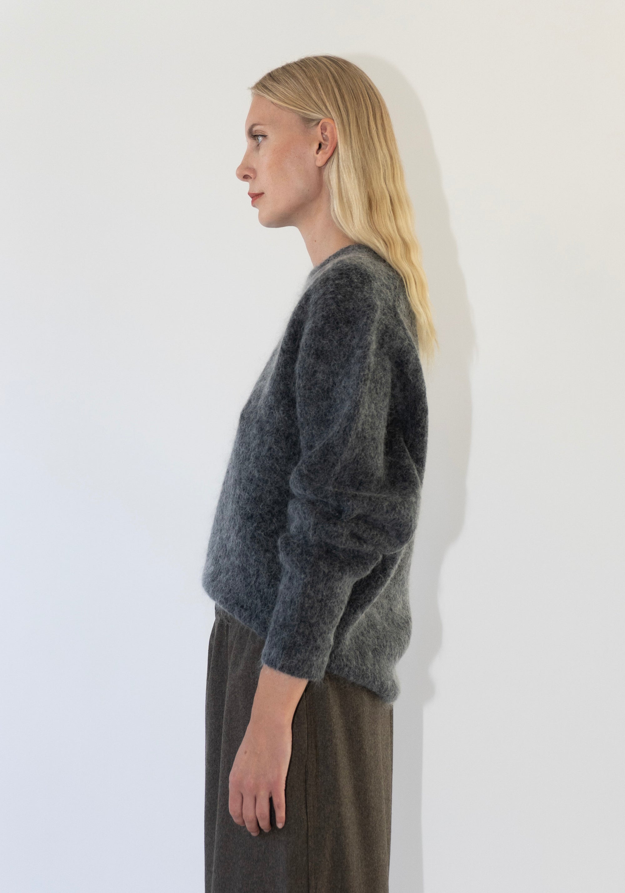 Mohair Pullover in Charcoal