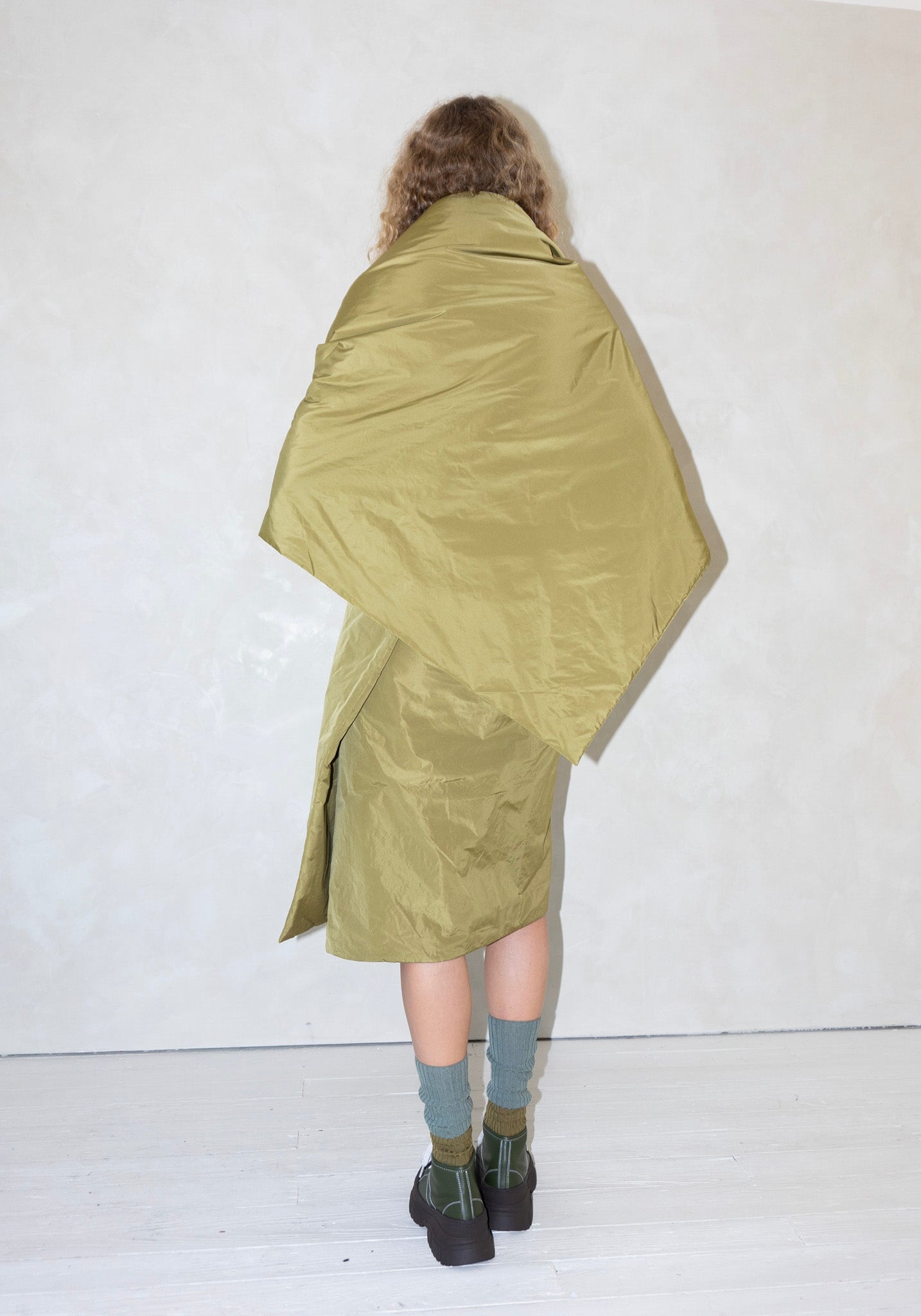 Sofie D'Hoore Scarf in Olive Oil