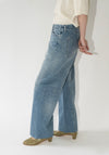 Tanaka Boy Jean Trousers in Vintage Bleach Blue