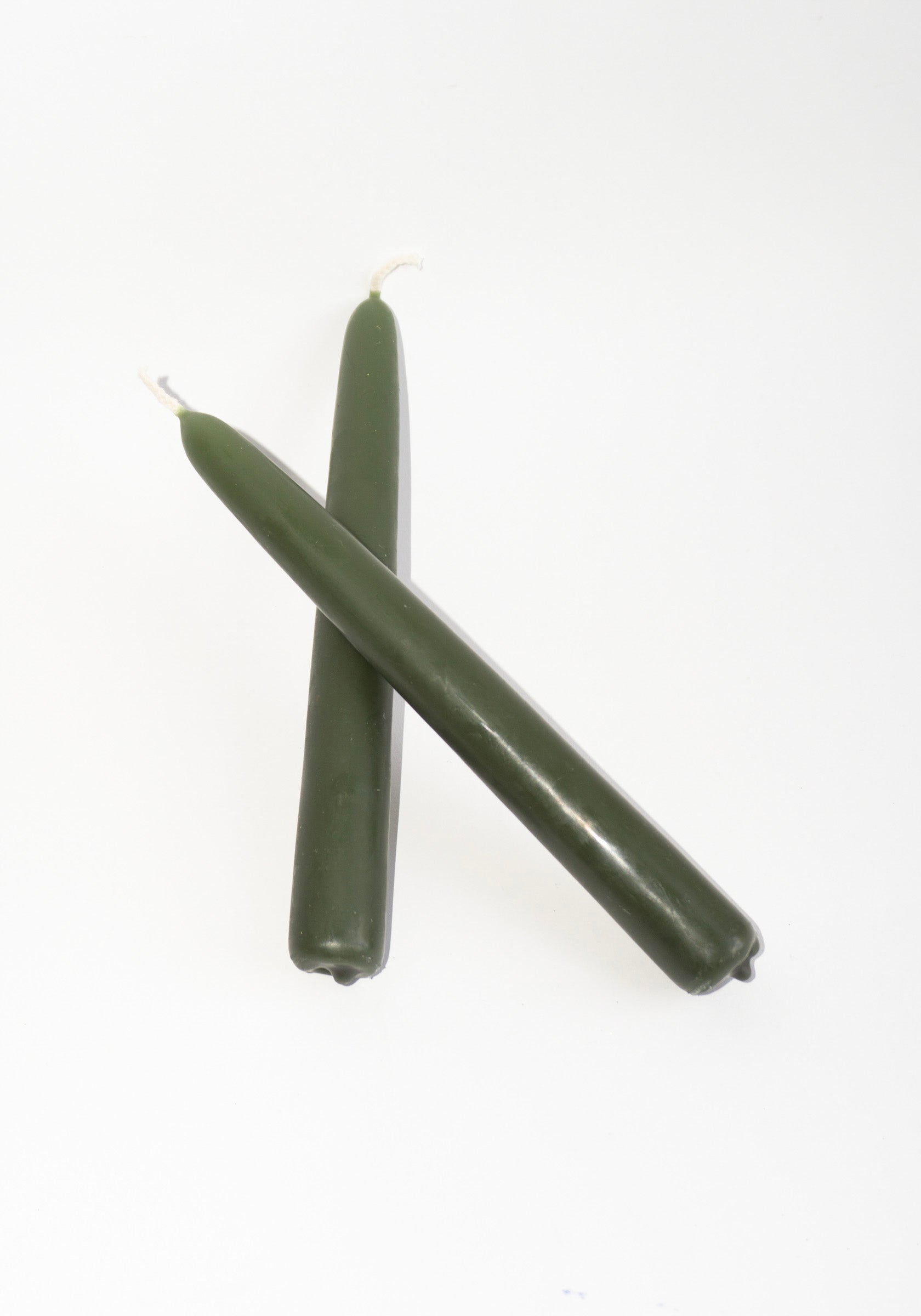 Wax Atelier Dining Taper Candle Pair in Seaweed